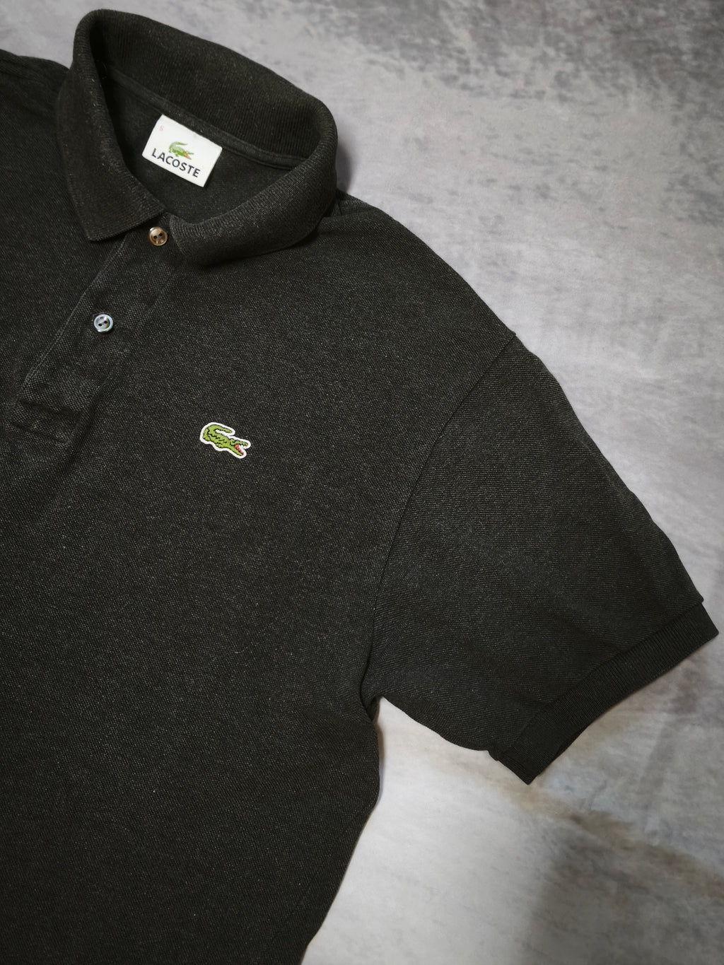 Lacoste Polo-Shirt Nero/Grigio Taglia L