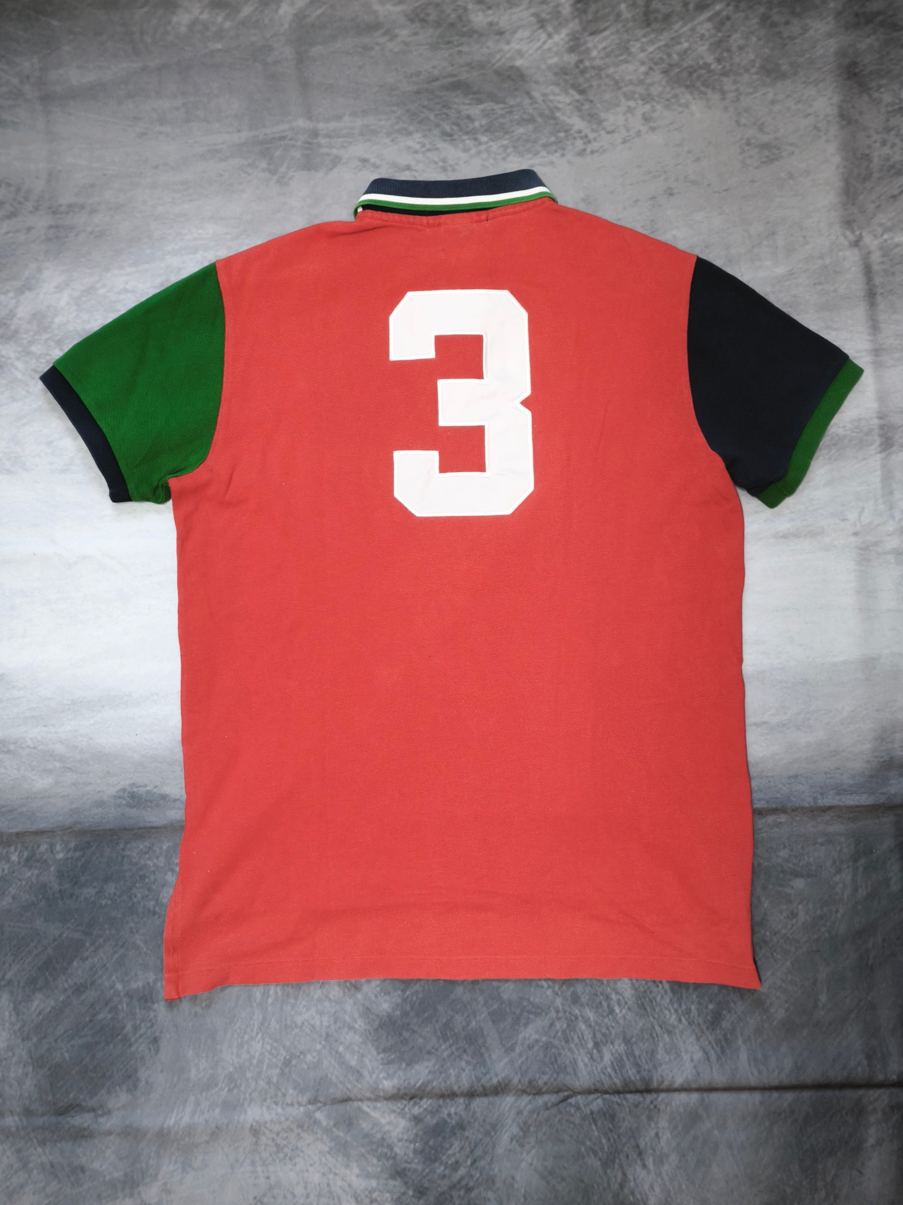 Polo Ralph Lauren Crest Shirt "3" Stampa Grande sul Retro Taglia M