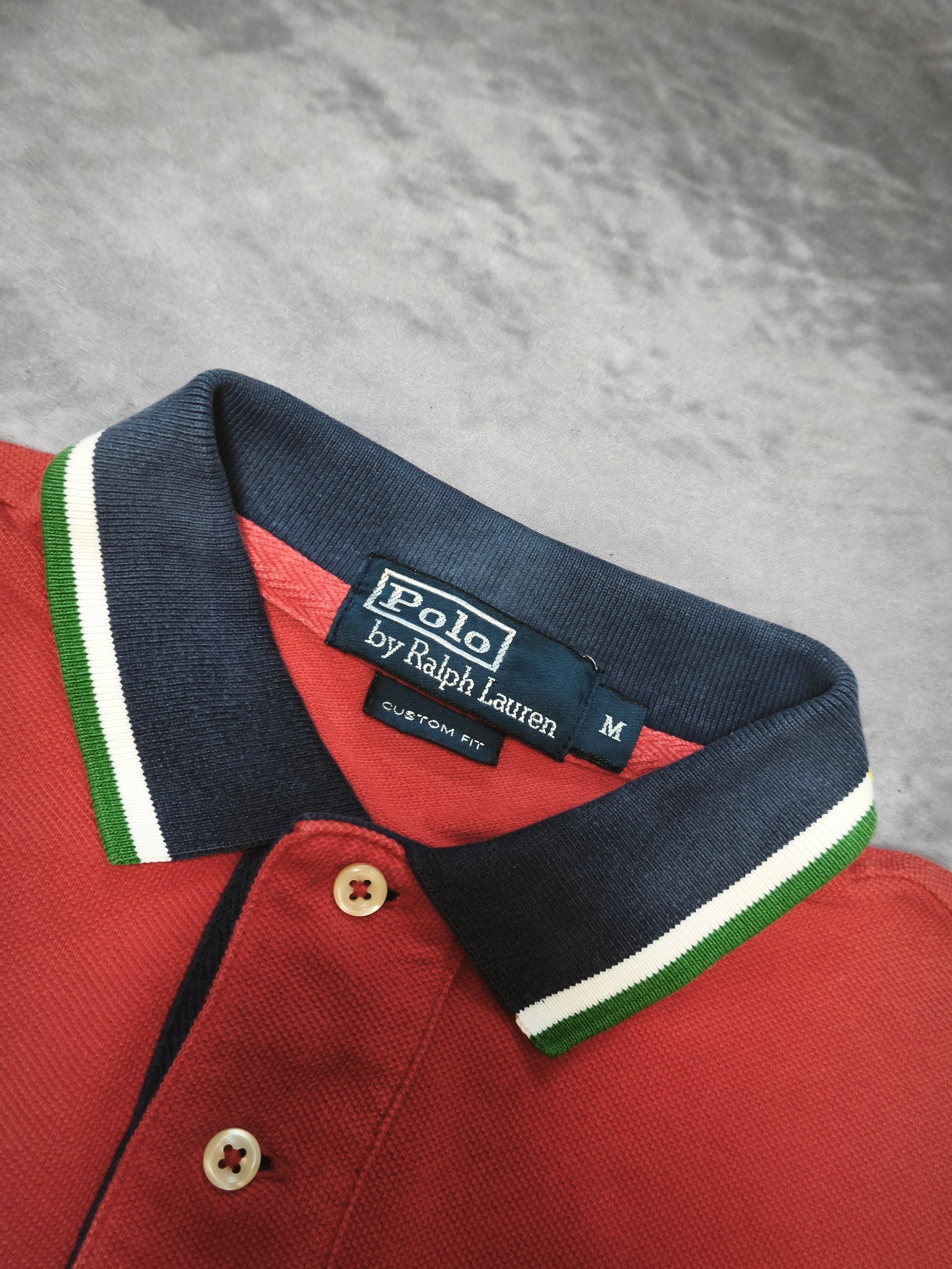 Polo Ralph Lauren Crest Shirt "3" Stampa Grande sul Retro Taglia M