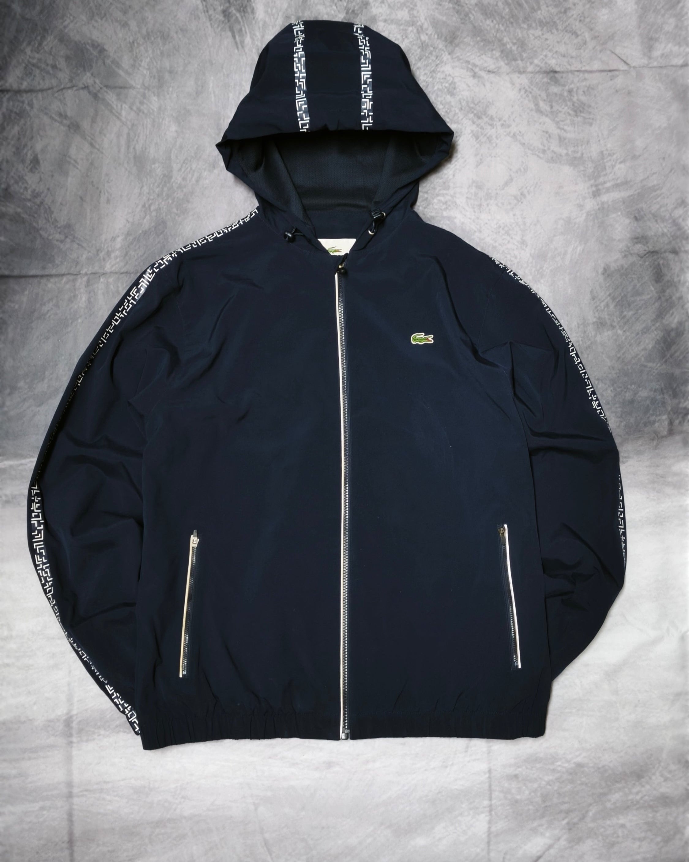 Lacoste Sport Windbreaker Navy Blue Size L