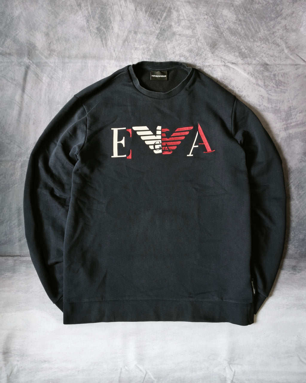Emporio Armani Maglione Big Eagle Blu Navy Taglia M