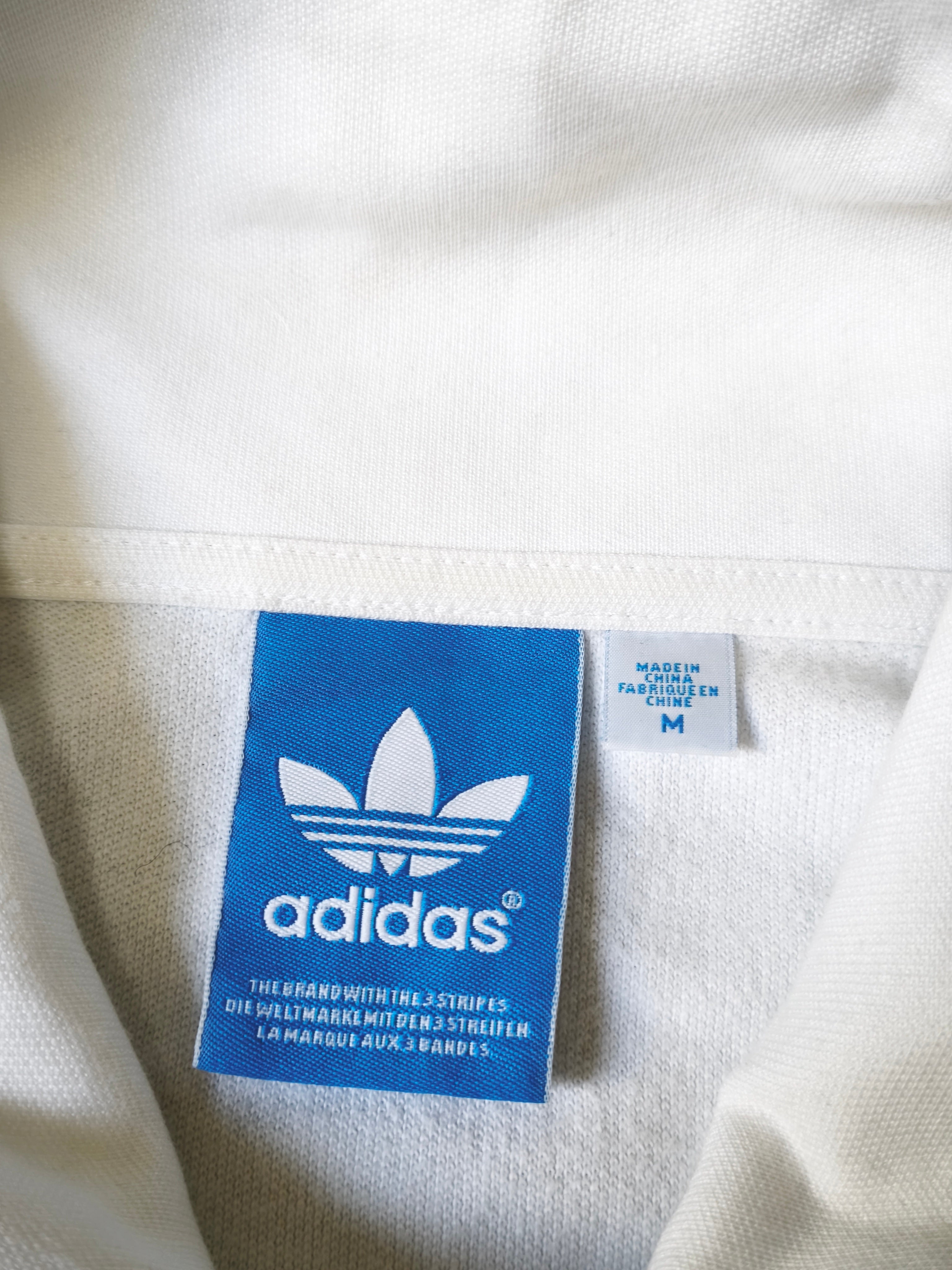 Adidas Originals Colorblock Track Jacket White/Green Size M