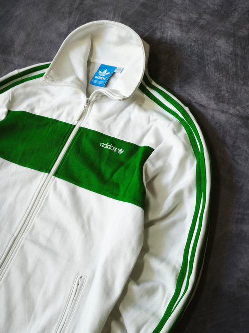 Giacca della tuta Adidas Originals Colorblock Bianco/Verde Taglia M