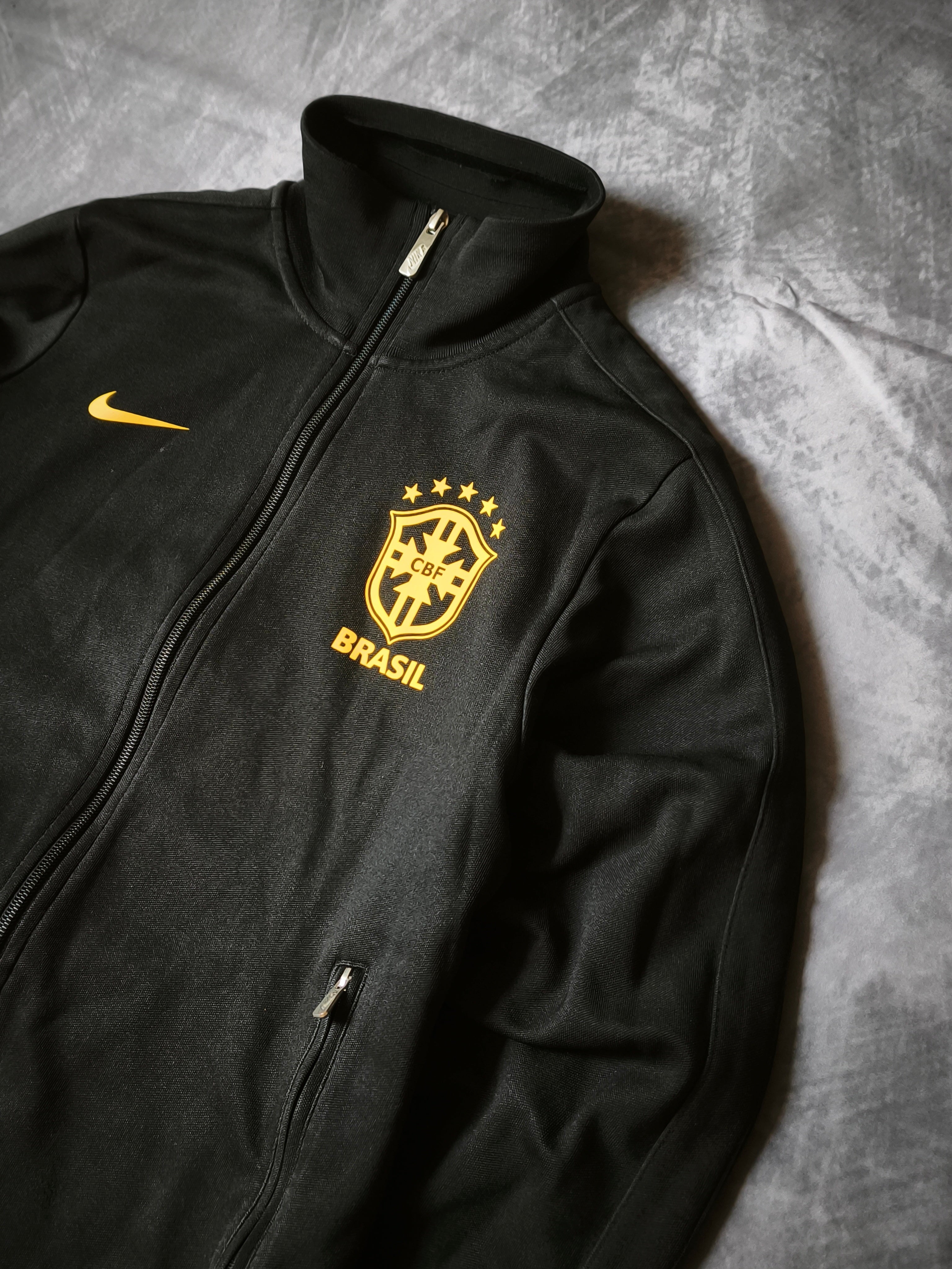 Giacca da tuta Nike x CBF Brasile Nera/Gialla Taglia S