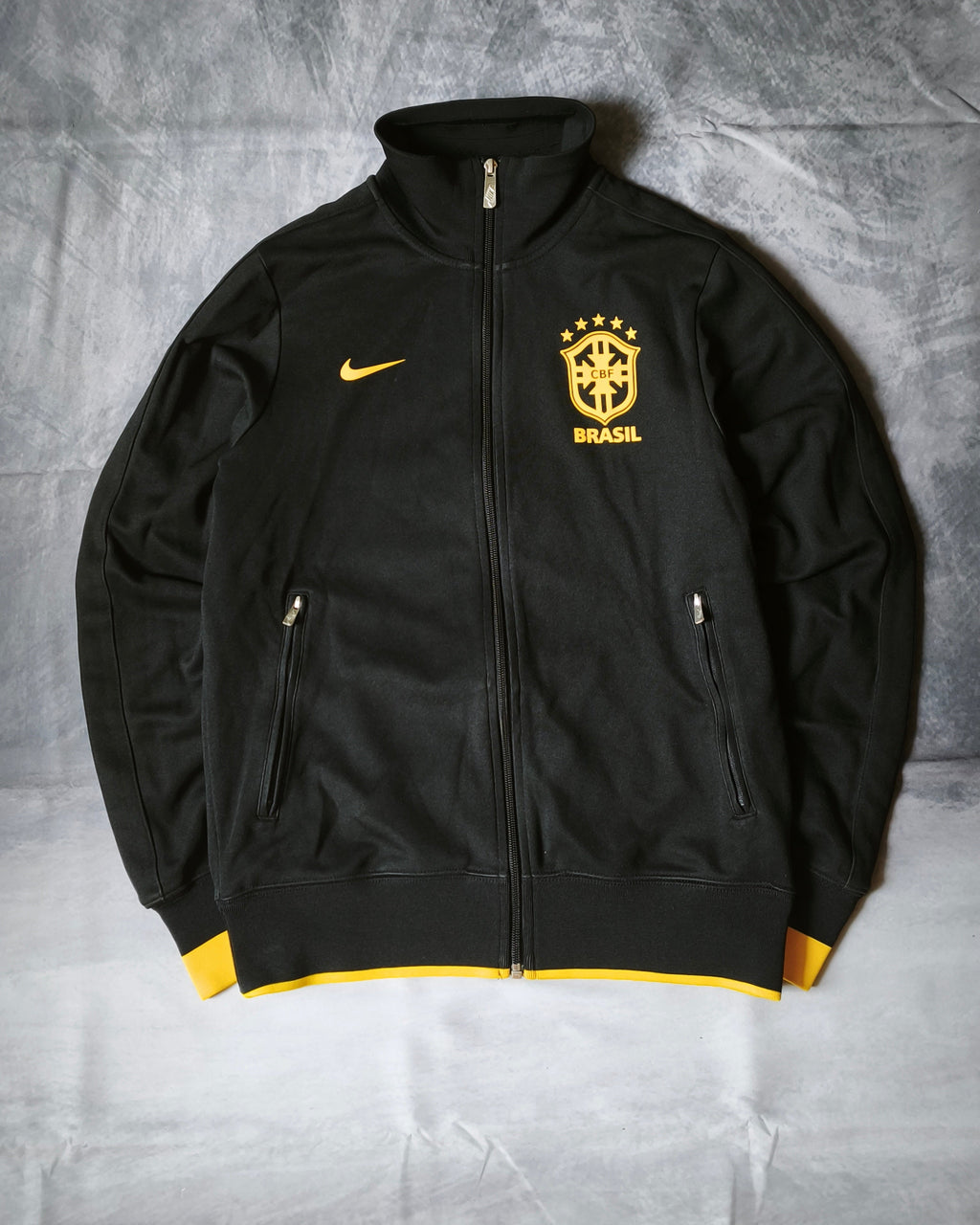 Giacca da tuta Nike x CBF Brasile Nera/Gialla Taglia S