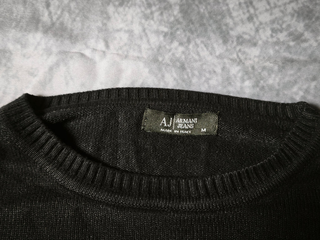 Maglione in maglia Armani Jeans nero taglia M
