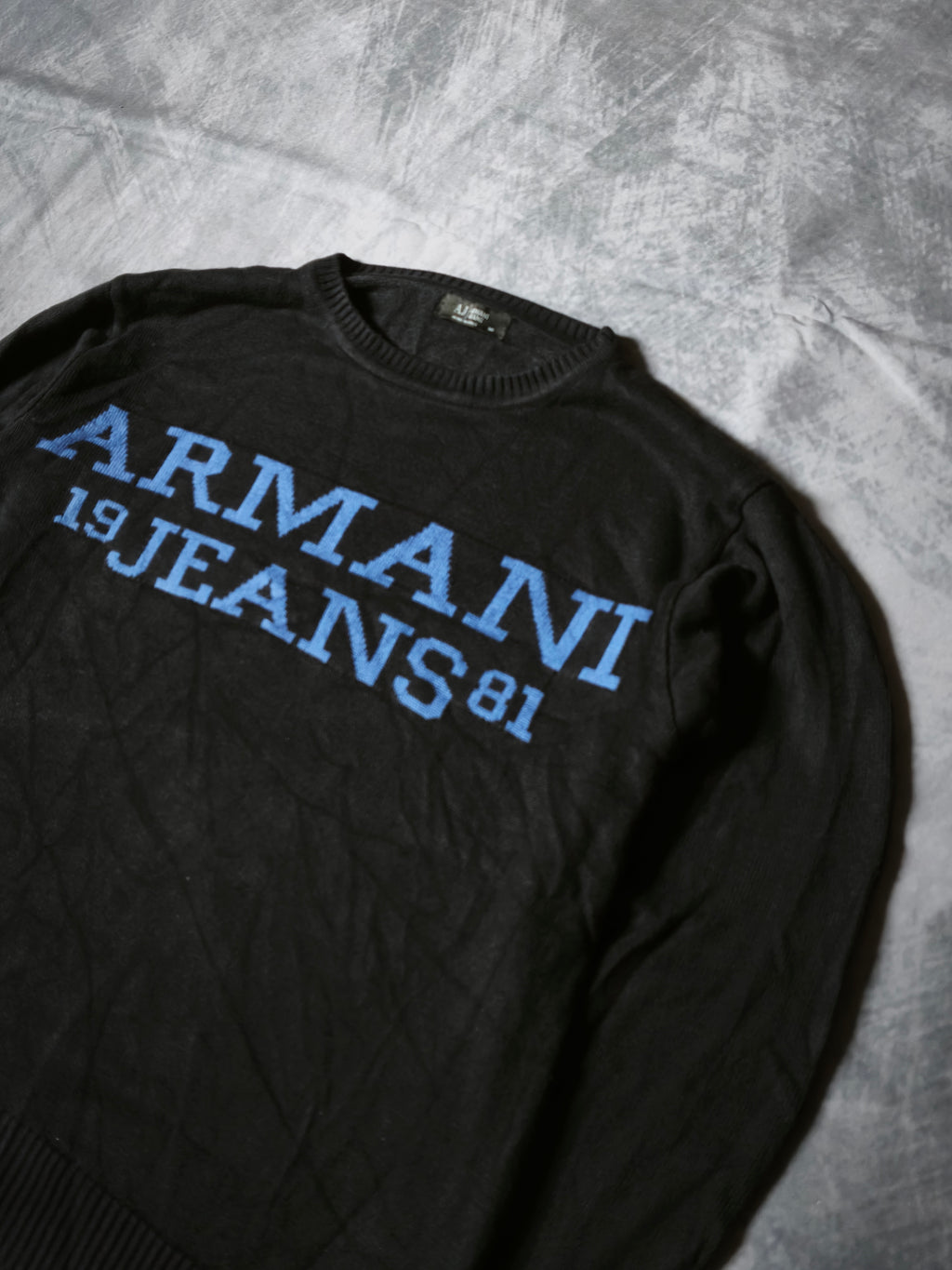 Maglione in maglia Armani Jeans nero taglia M