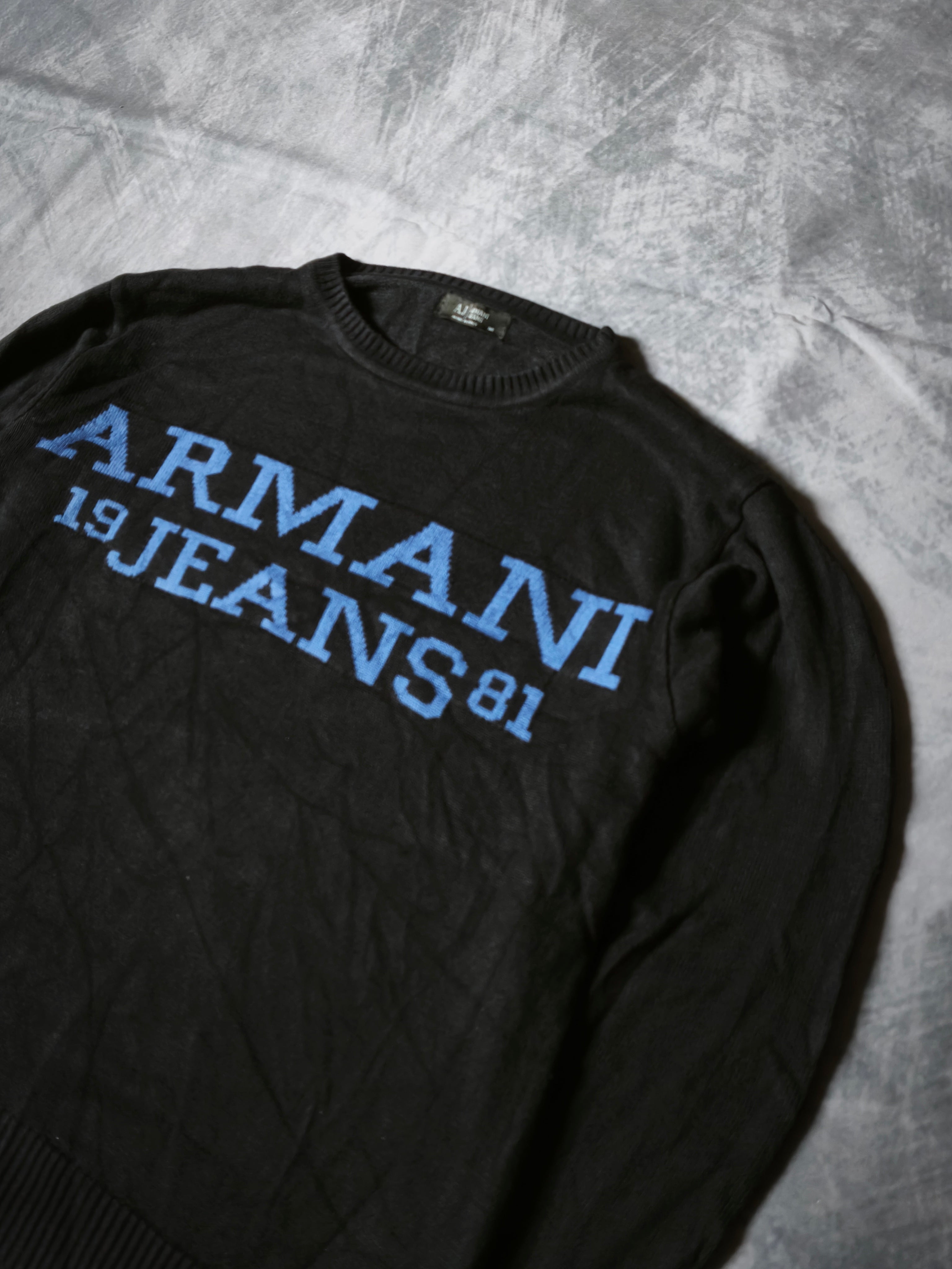 Armani Jeans Knitwear Sweater Black Size M