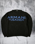 Maglione in maglia Armani Jeans nero taglia M