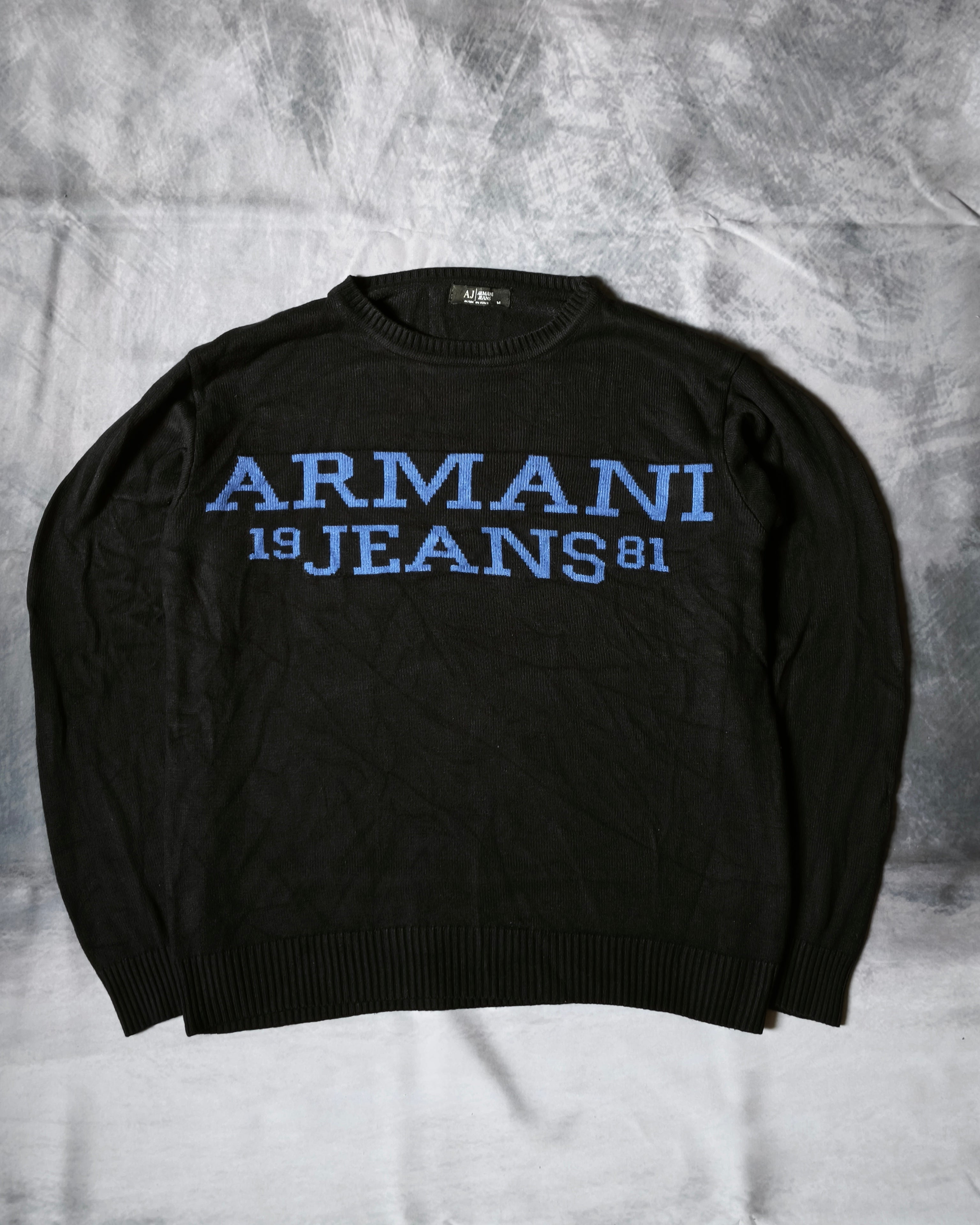 Armani Jeans Knitwear Sweater Black Size M