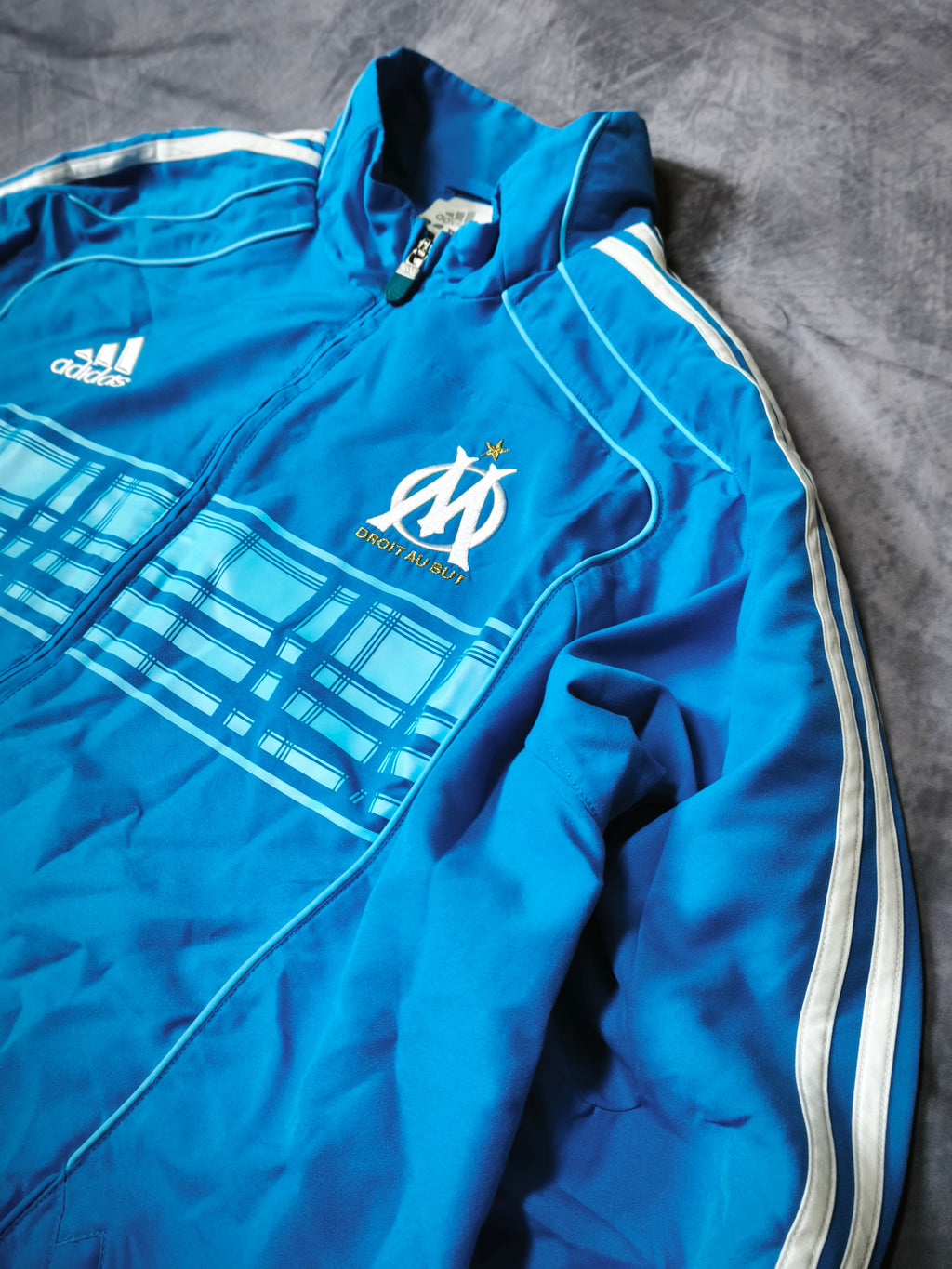Tuta Adidas x Olympique de Marseille Azzurro Cielo/Bianco Taglia L