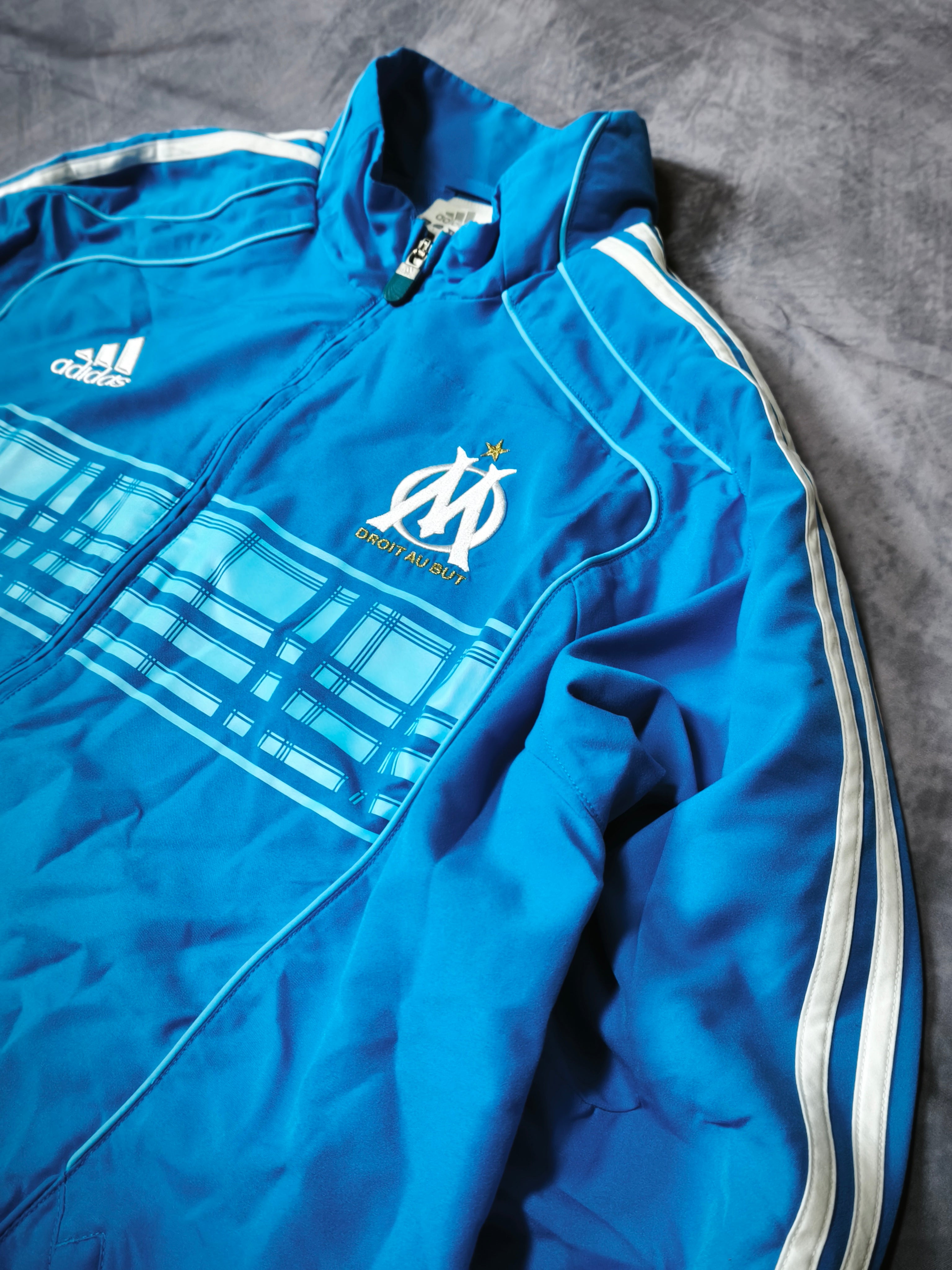 Tuta Adidas x Olympique de Marseille Azzurro Cielo/Bianco Taglia L