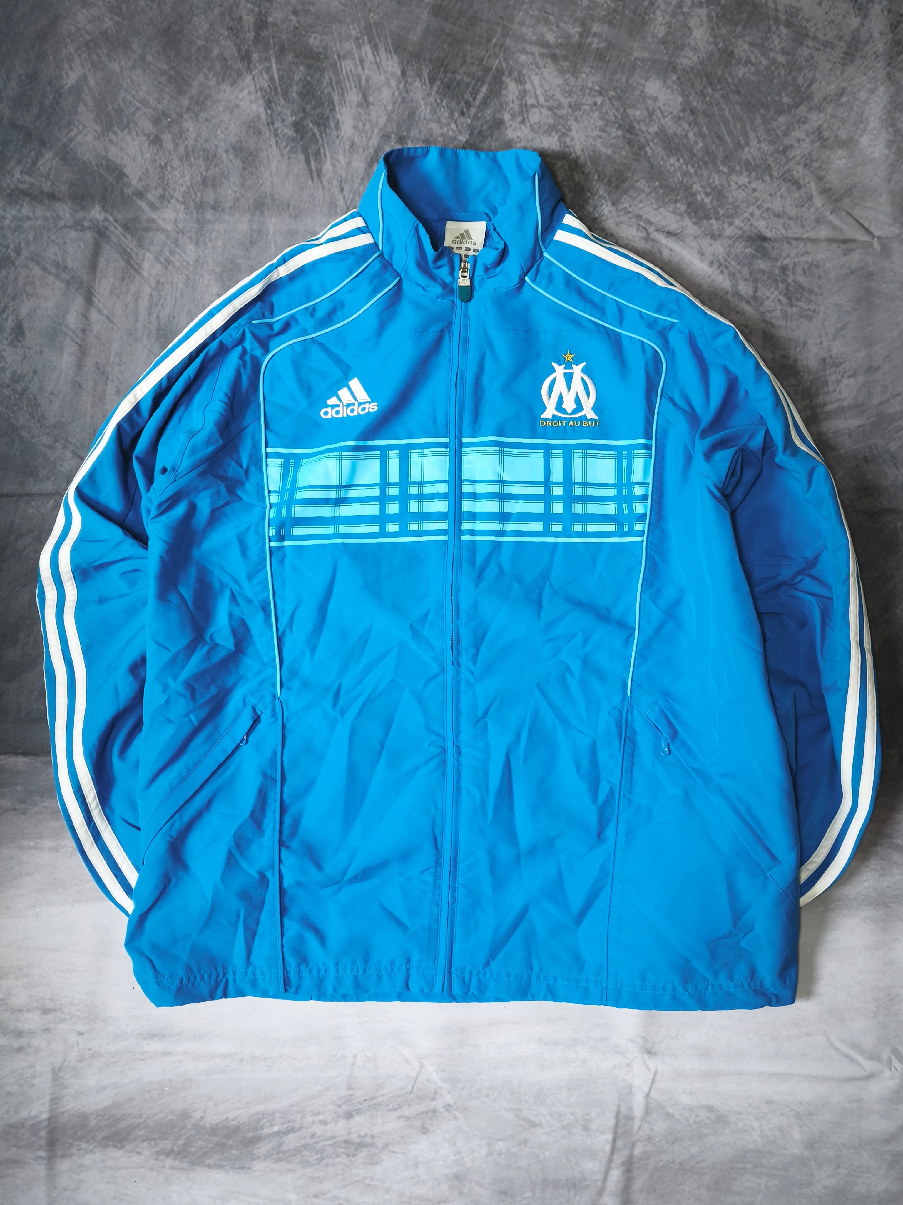 Tuta Adidas x Olympique de Marseille Azzurro Cielo/Bianco Taglia L