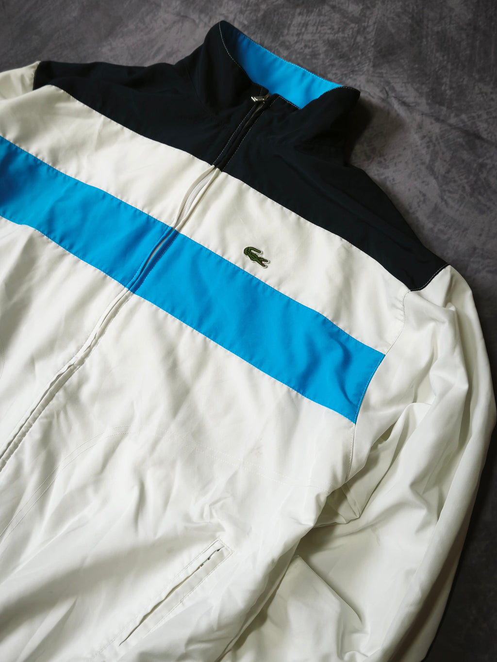 Lacoste Sport Colorblock Track Jacket Blue/White Size L