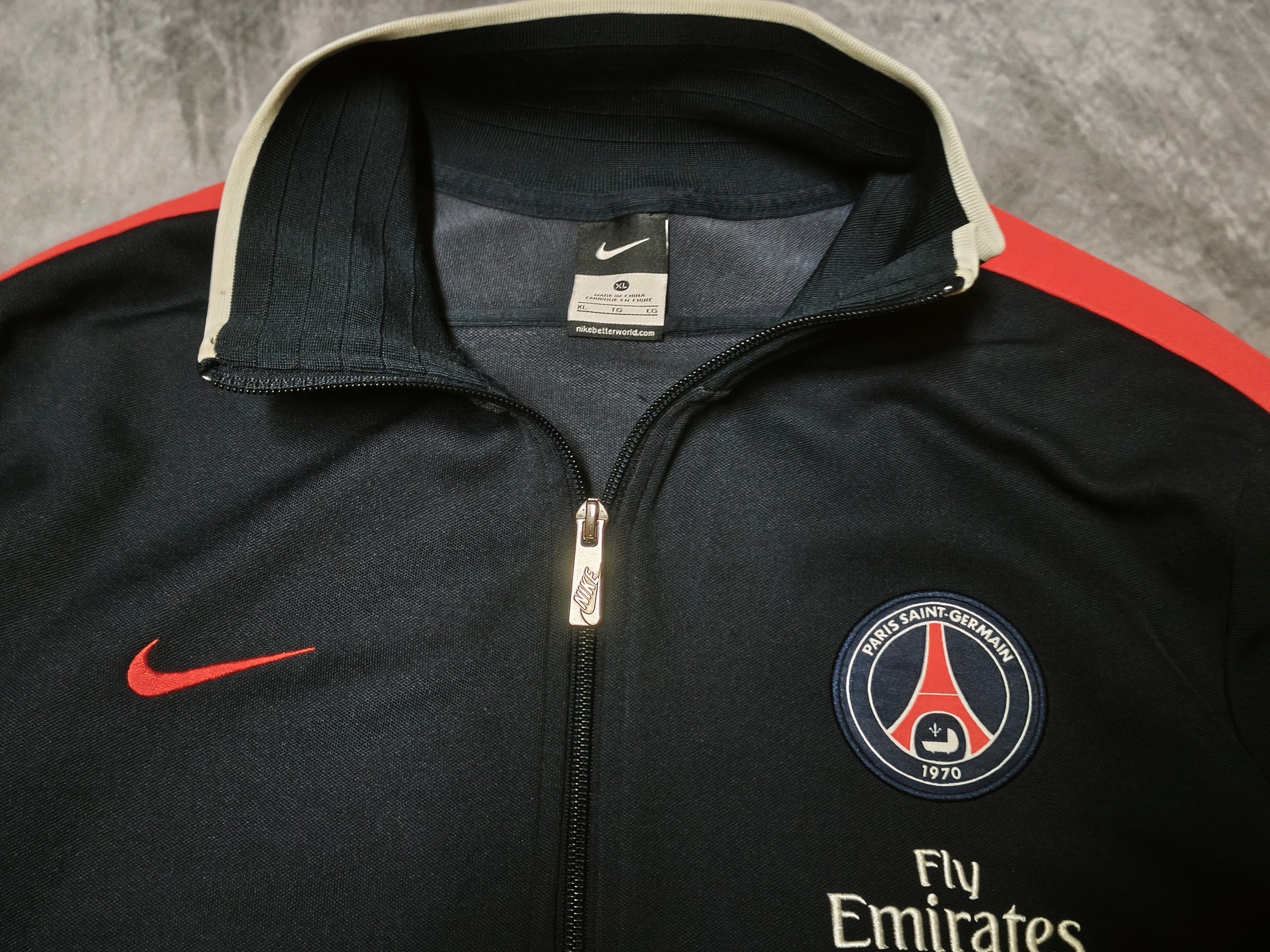 Nike x PSG Fly Emirates Track Jacket Navyblue Size XL