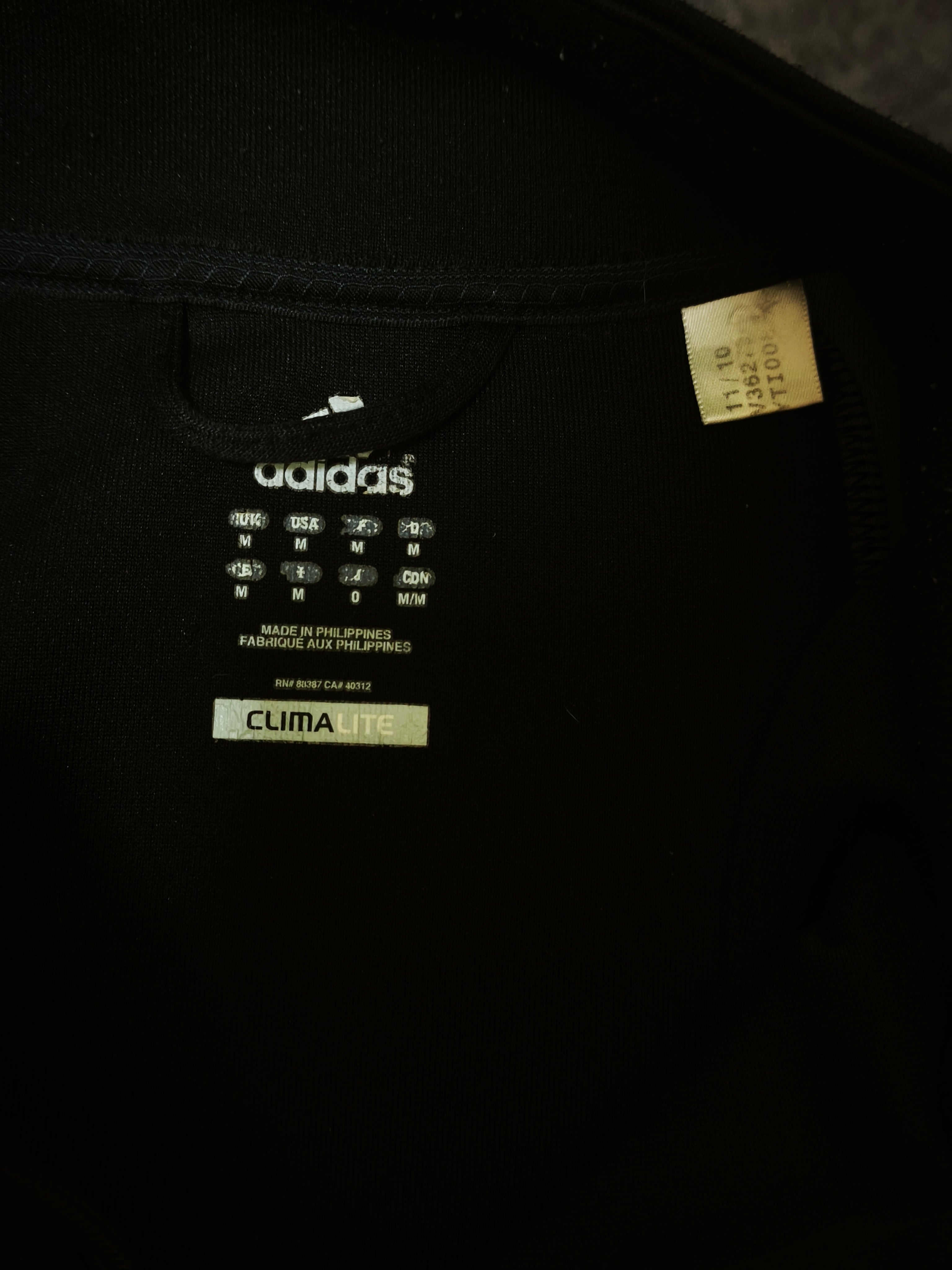 Giacca da tuta Adidas Climalite Nera Taglia M