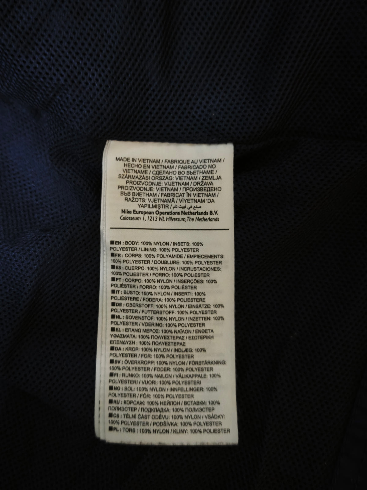 Nike Nylon Tracksuit Navyblue Size S