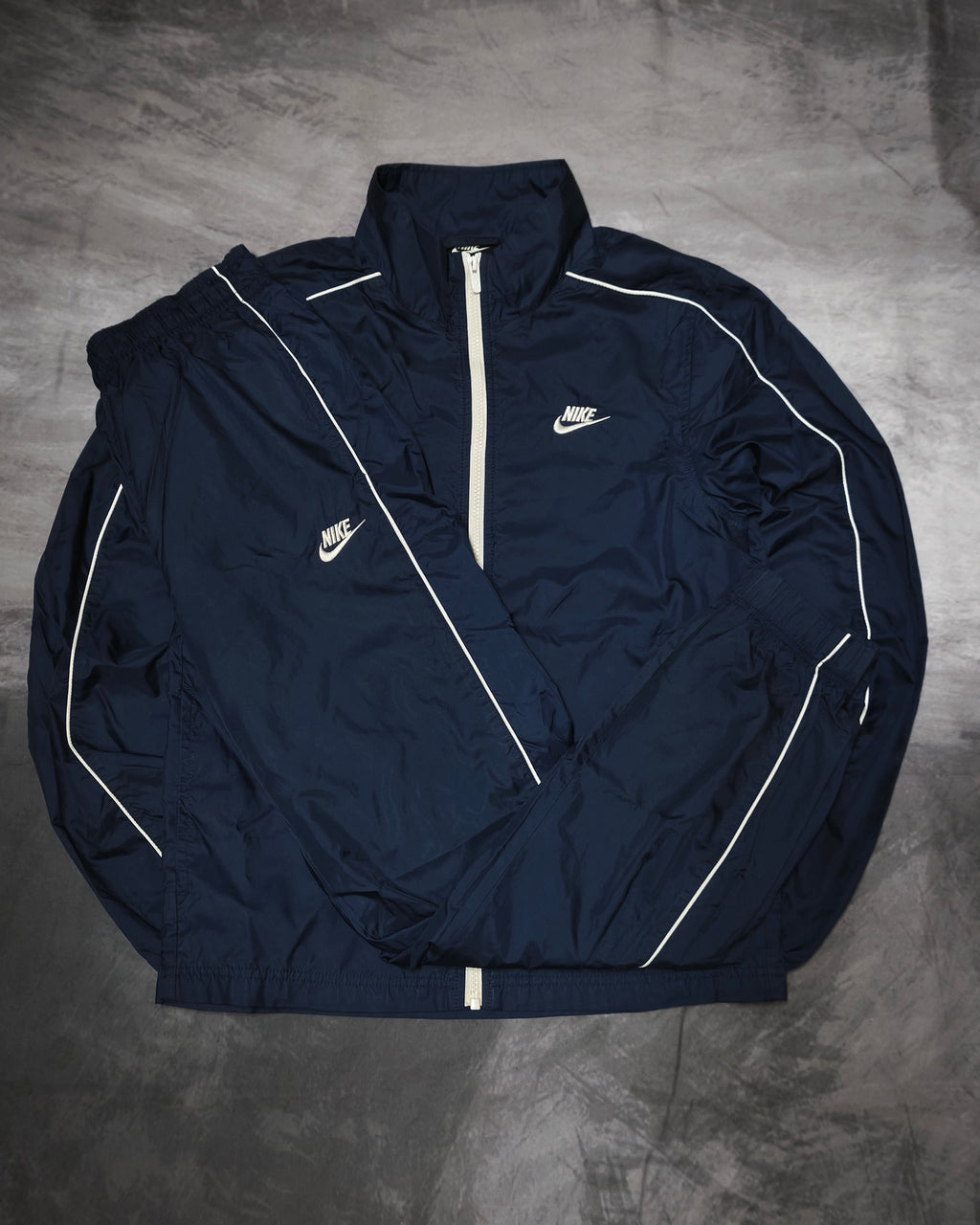 Nike Nylon Tracksuit Navyblue Size S