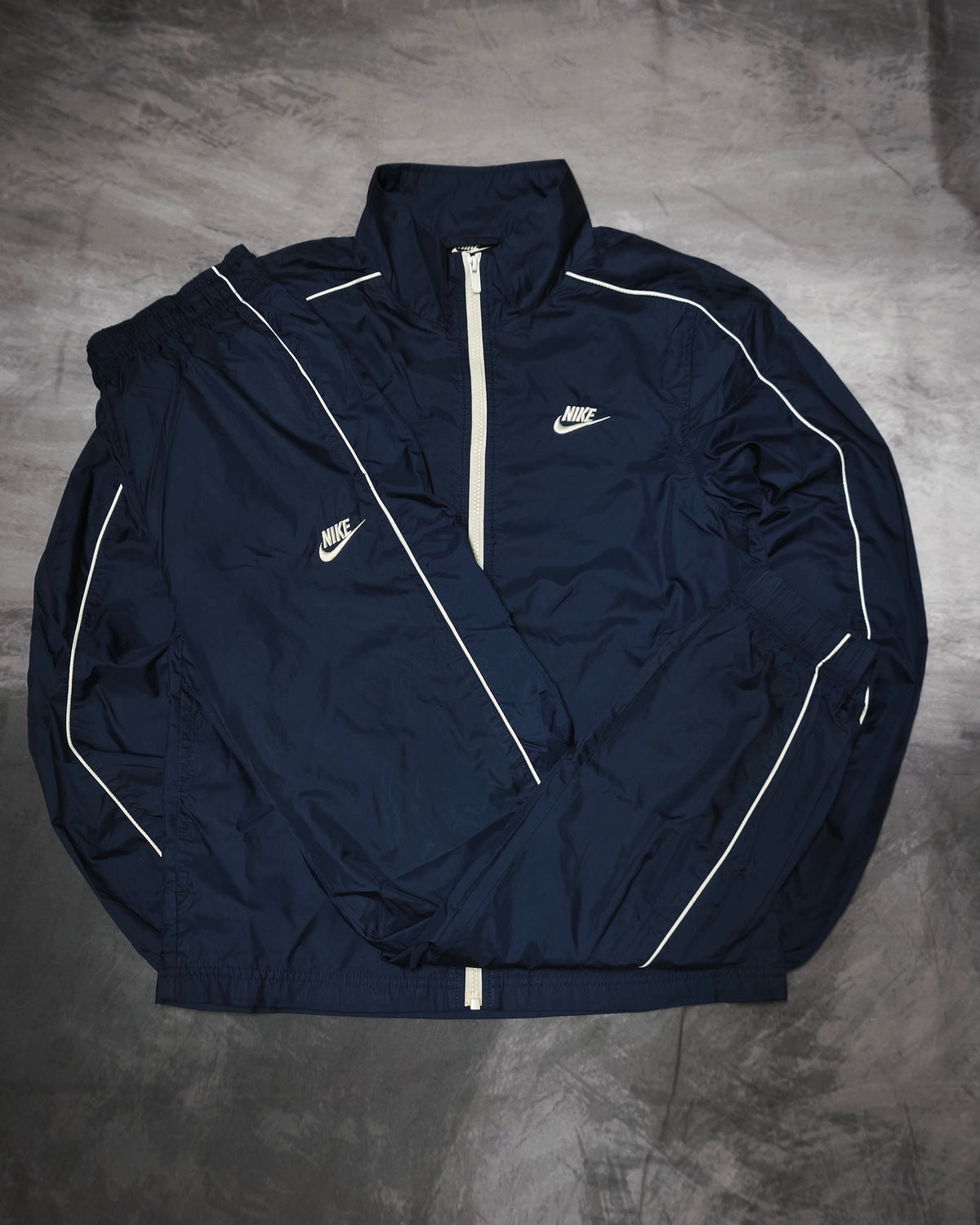 Nike Nylon Tracksuit Navyblue Size S