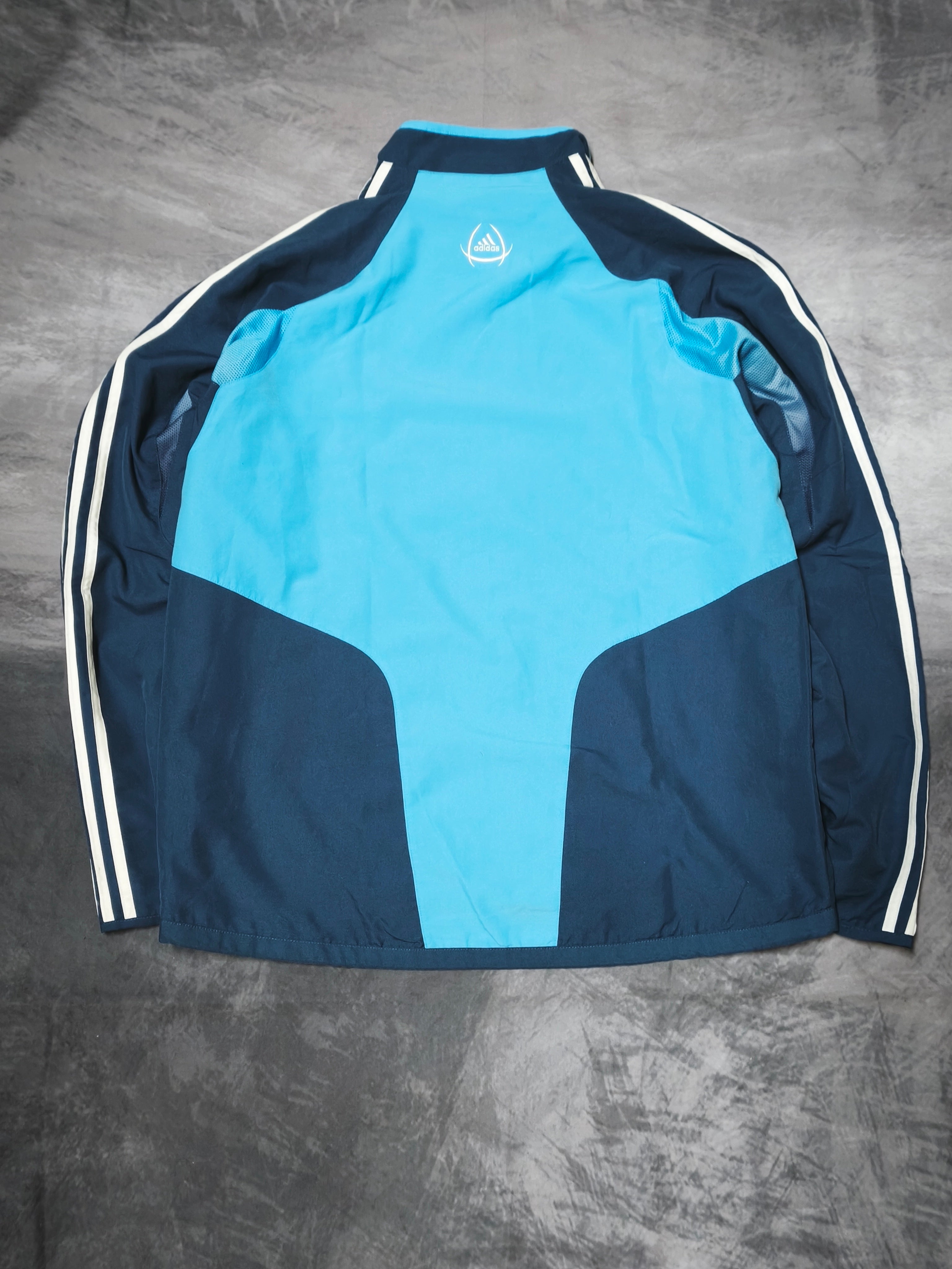 Adidas Olympique de Marseille Track Jacket Skyblue/Navy Size L