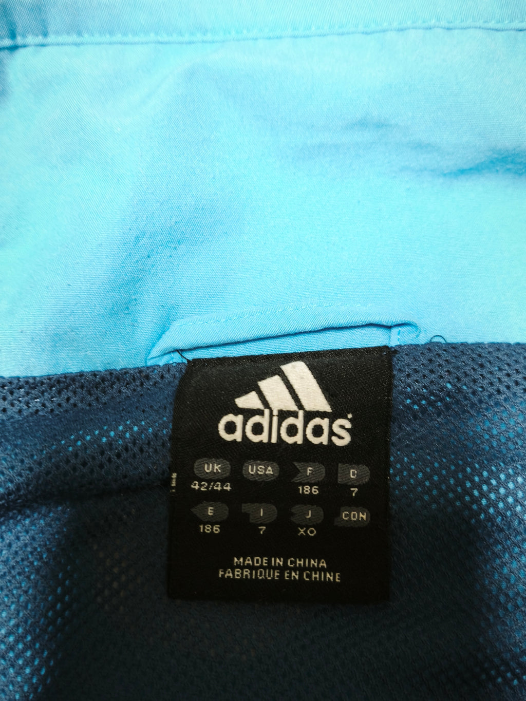 Adidas Olympique de Marseille Track Jacket Skyblue/Navy Size L