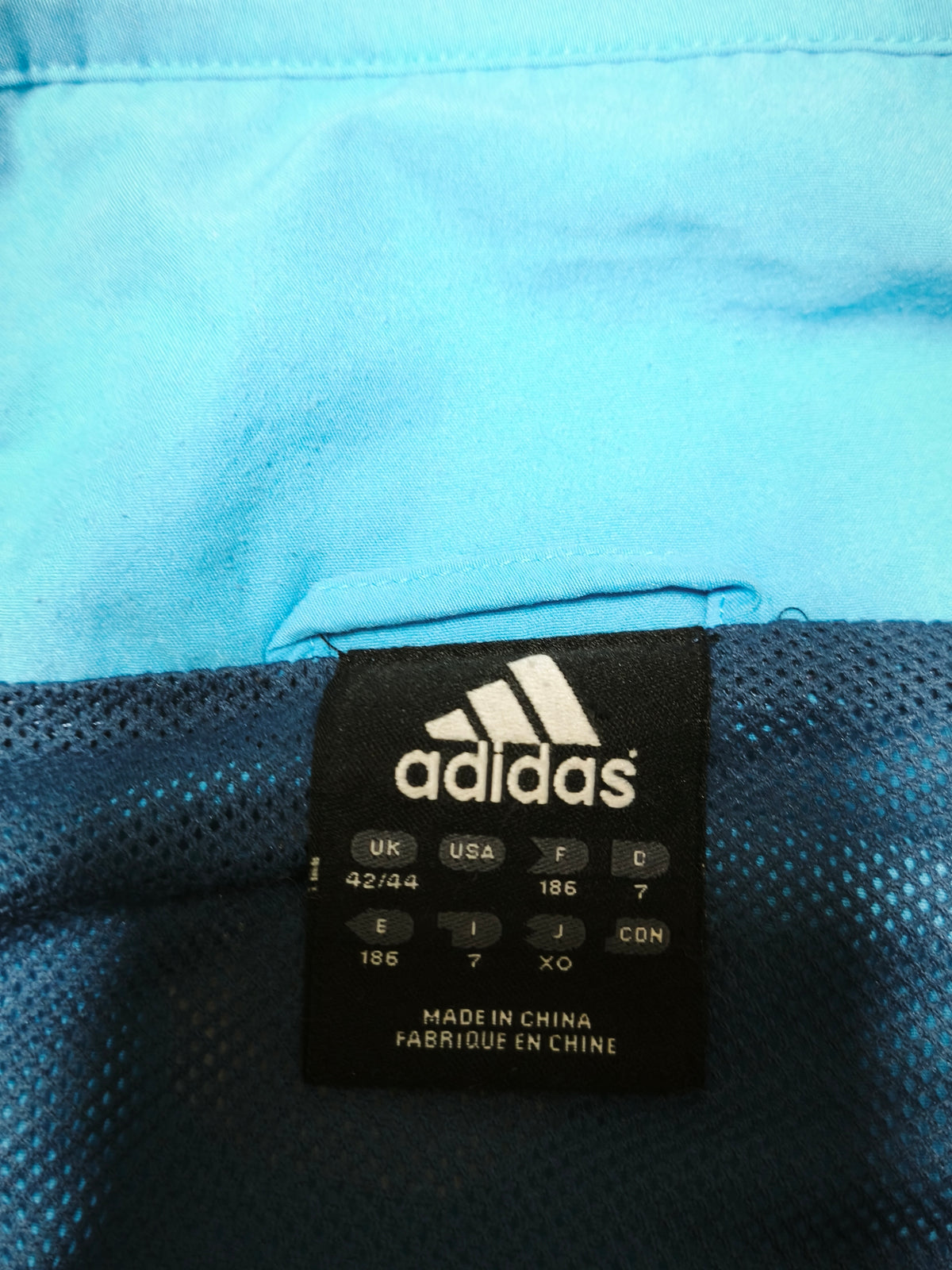 Adidas Olympique de Marseille Track Jacket Skyblue/Navy Size L