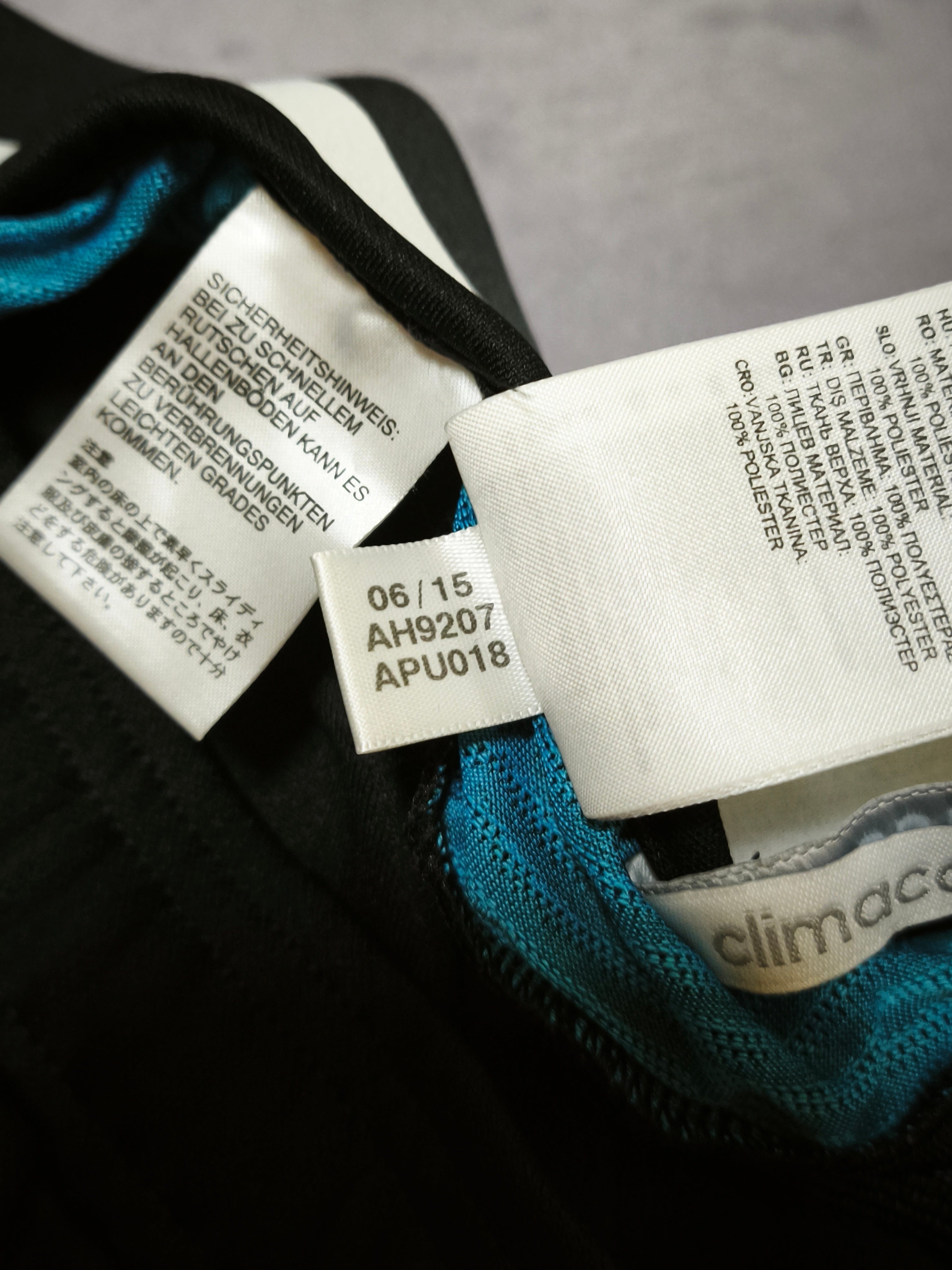 Adidas Olympique de Marseille Trackpants Black/Cyan 2015/16 Size M