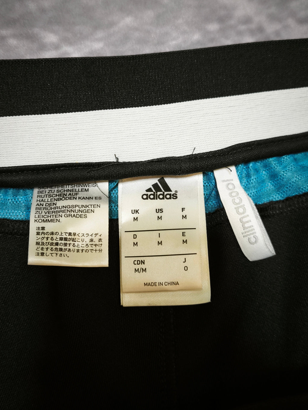 Adidas Olympique de Marseille Trackpants Black/Cyan 2015/16 Size M