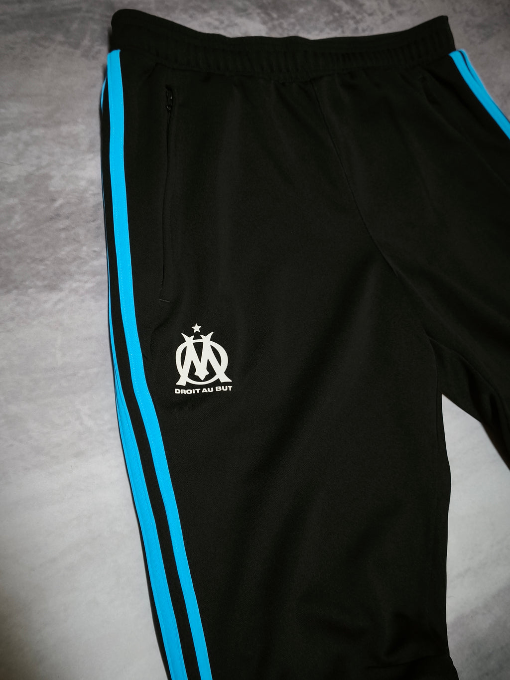 Adidas Olympique de Marseille Trackpants Black/Cyan 2015/16 Size M