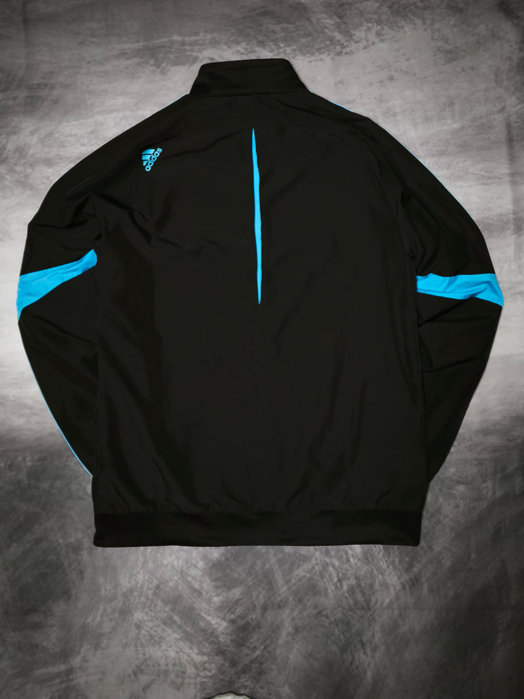 Adidas Olympique de Marseille Track Jacket Black/Babyblue Size M