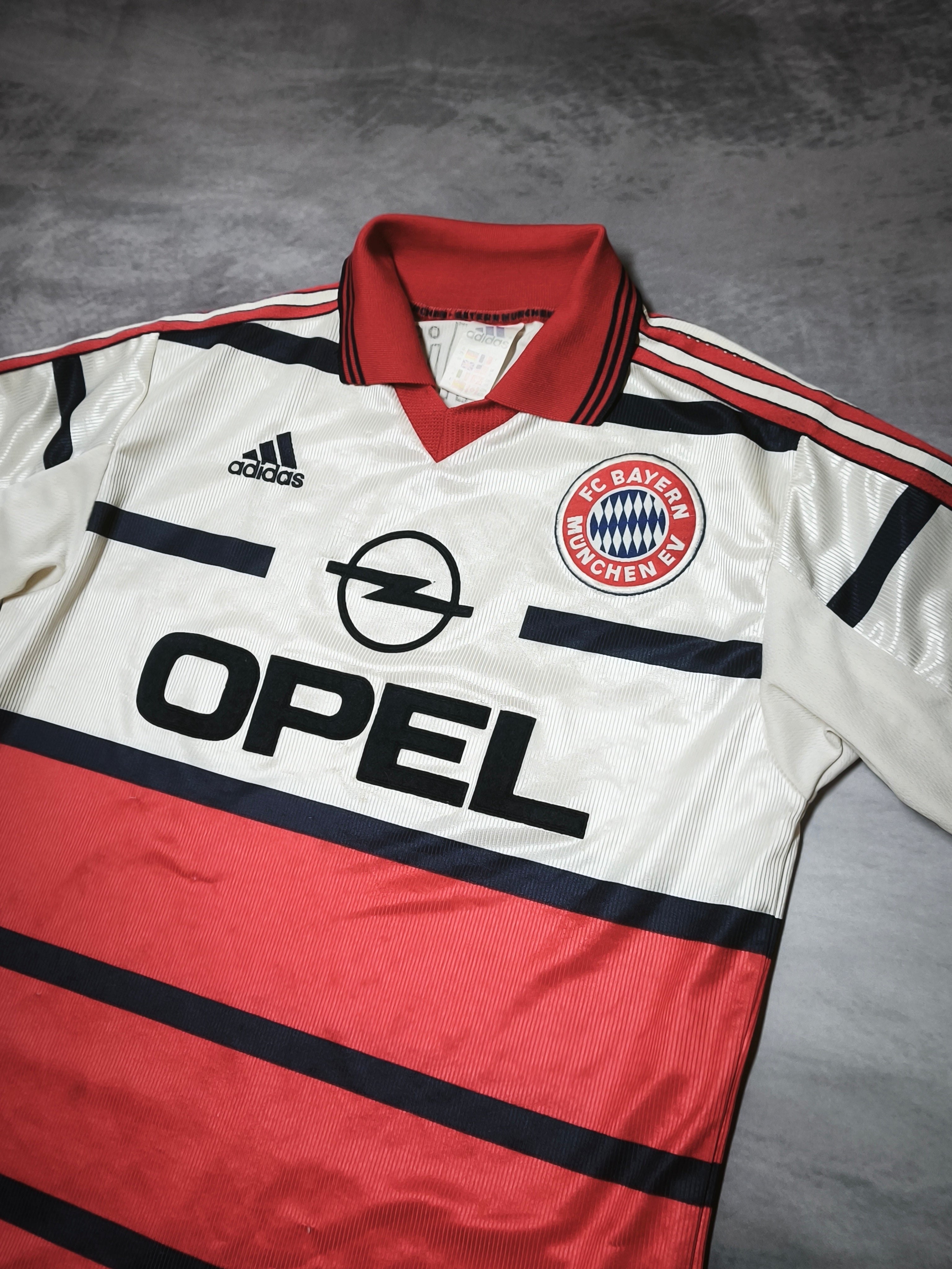 Adidas Bayern Munich Opel 98/99 Jersey Red/White Size M