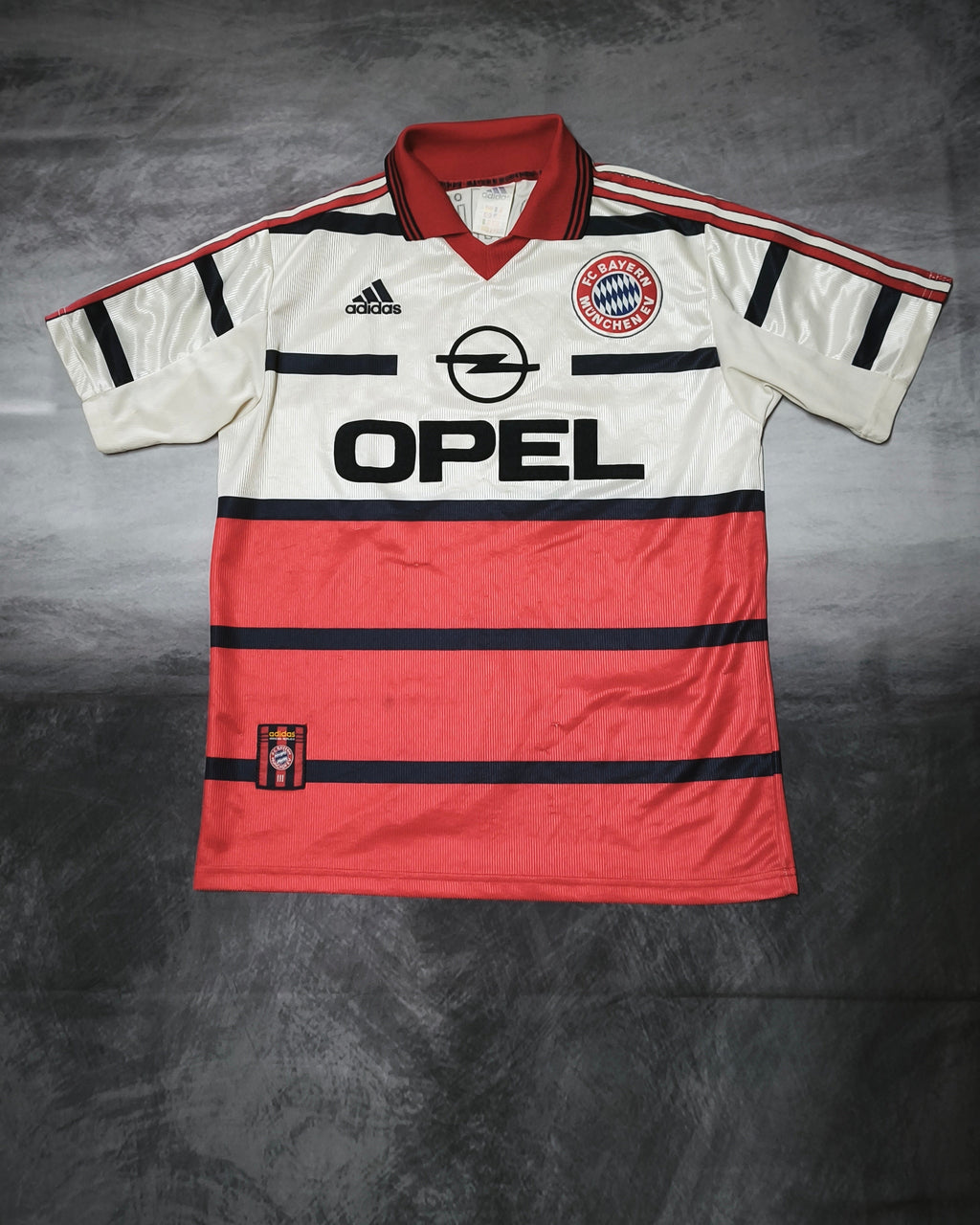 Adidas Bayern Munich Opel 98/99 Jersey Red/White Size M