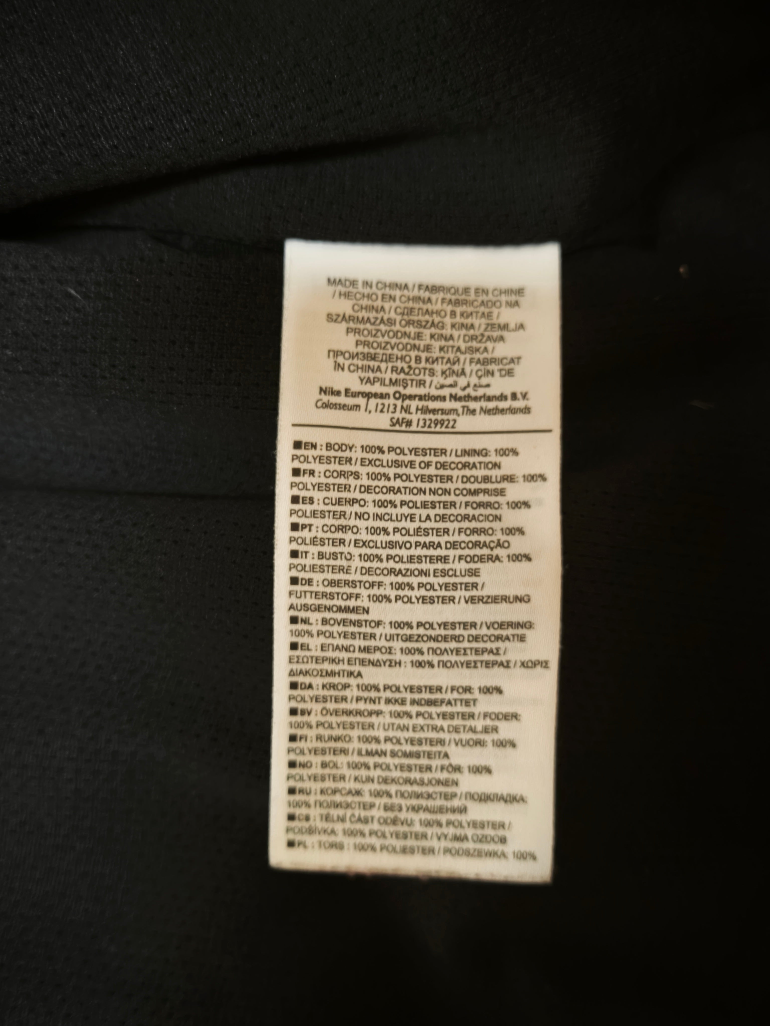 Nike Inter Milan Track Jacket Black/Blue Size M
