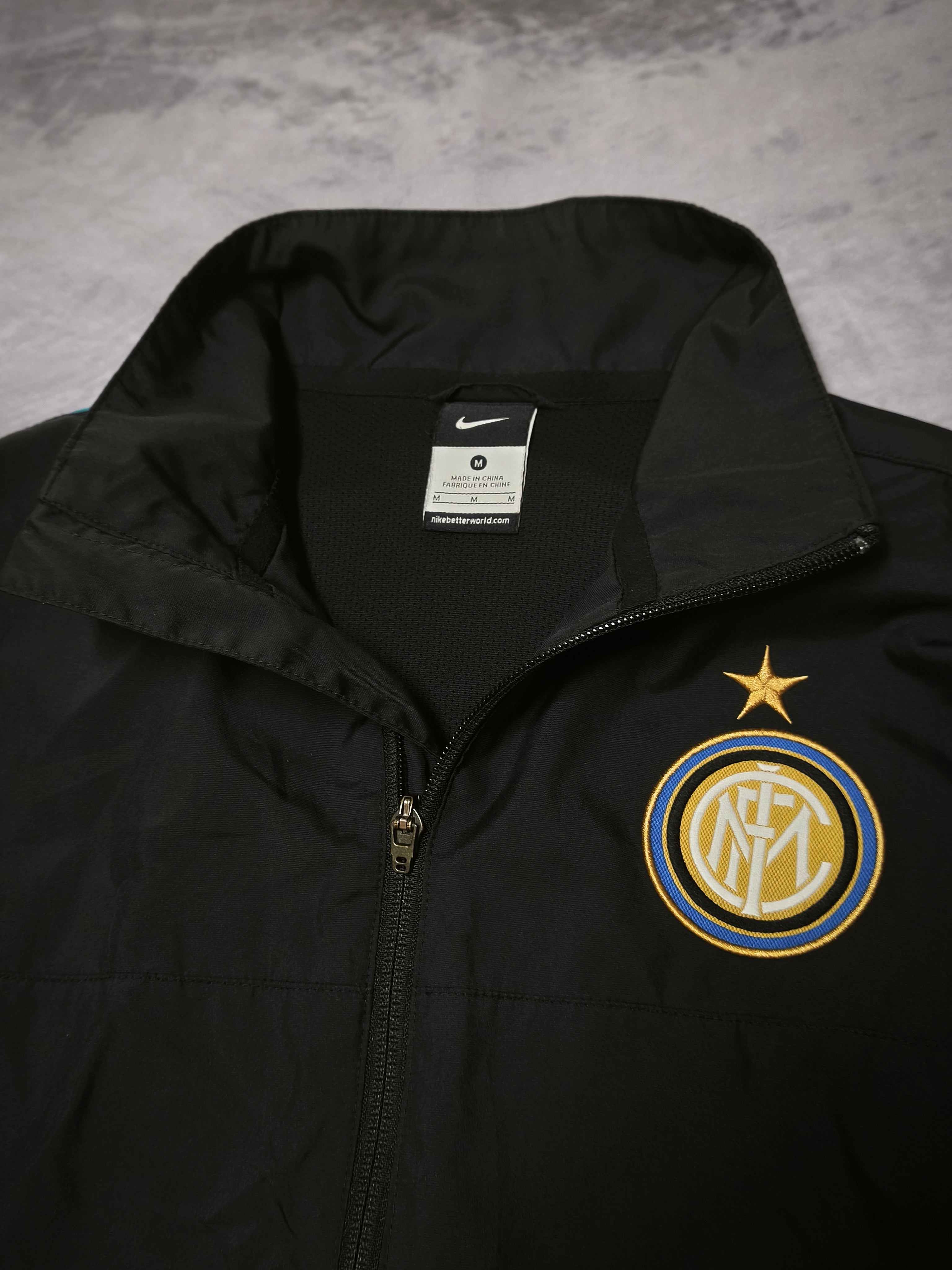 Nike Inter Milan Track Jacket Black/Blue Size M