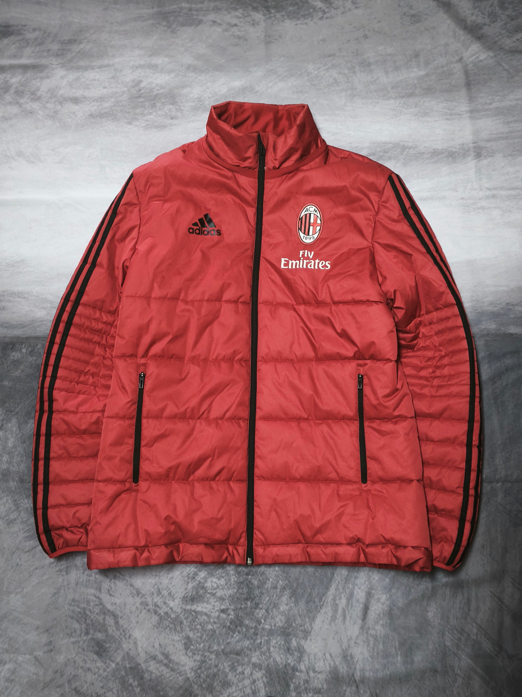 Adidas AC Milan Fly Emirates Winter Jacket Red Size M