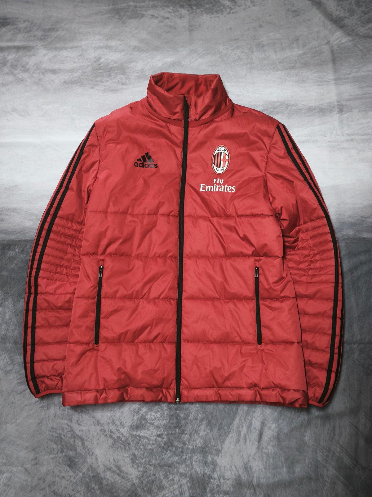 Adidas AC Milan Fly Emirates Winter Jacket Red Size M