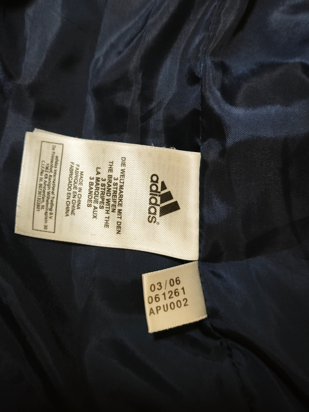 Adidas Olympique de Marseille Winter Coat Blue Size M