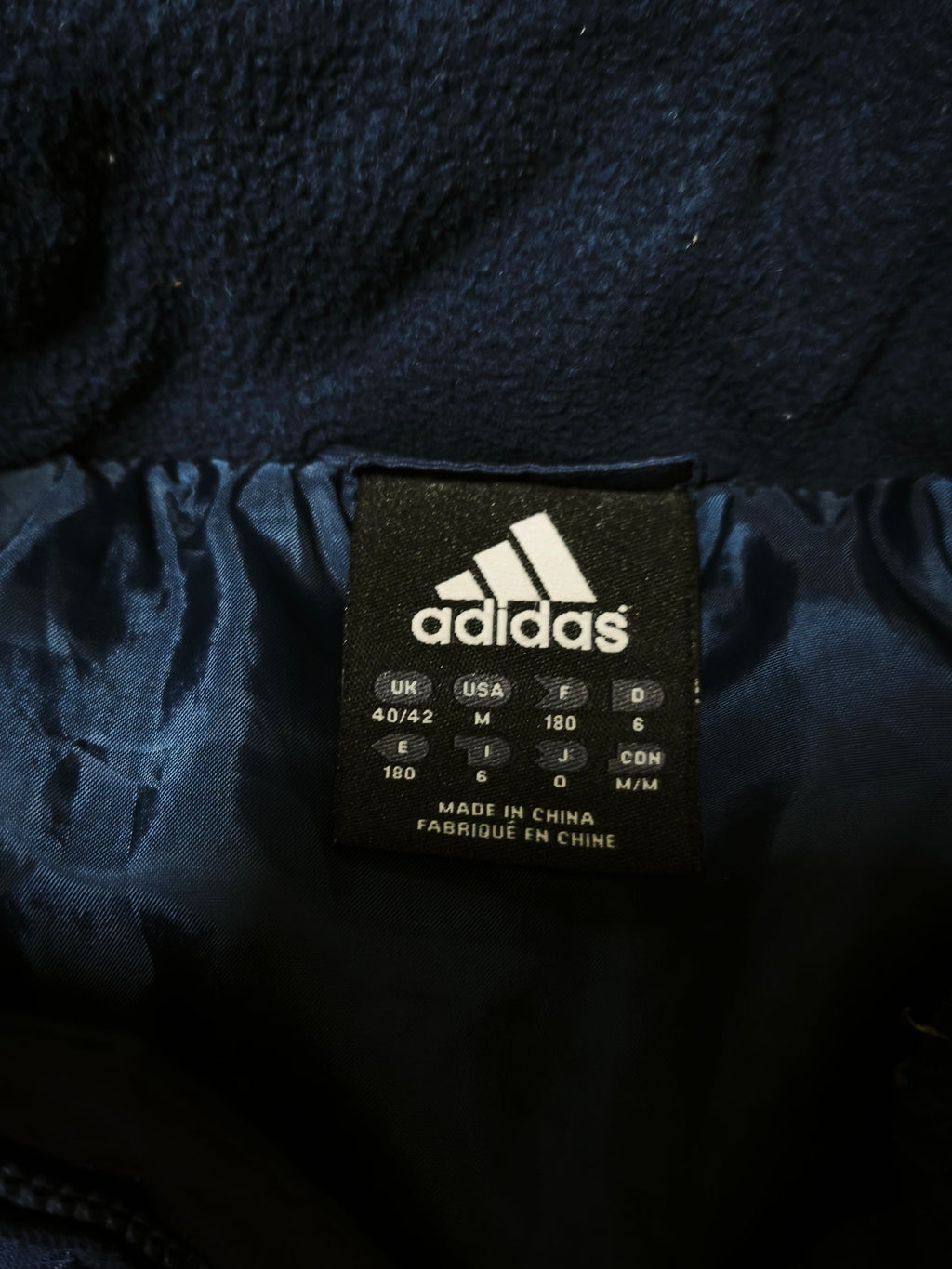 Adidas Olympique de Marseille Winter Coat Blue Size M