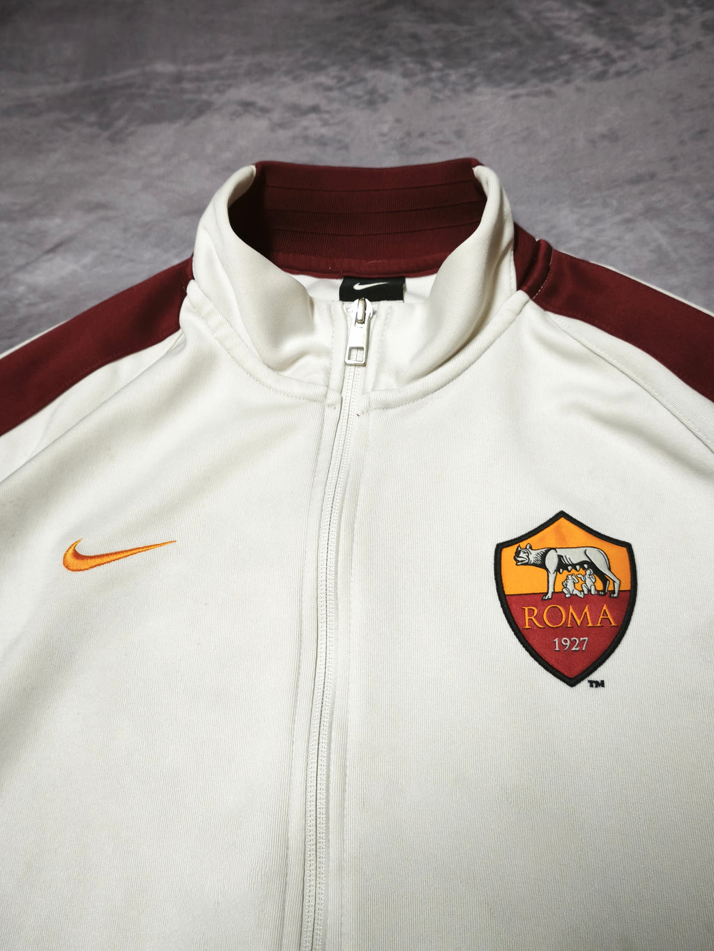Nike AS Roma Trackjacket White/Red Size L
