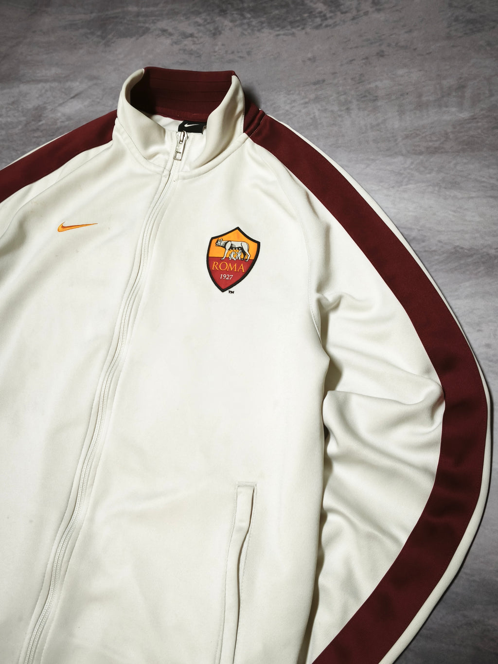 Nike AS Roma Trackjacket White/Red Size L