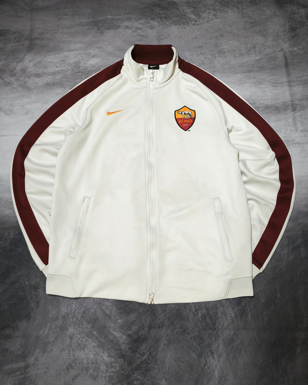 Nike AS Roma Trackjacket White/Red Size L