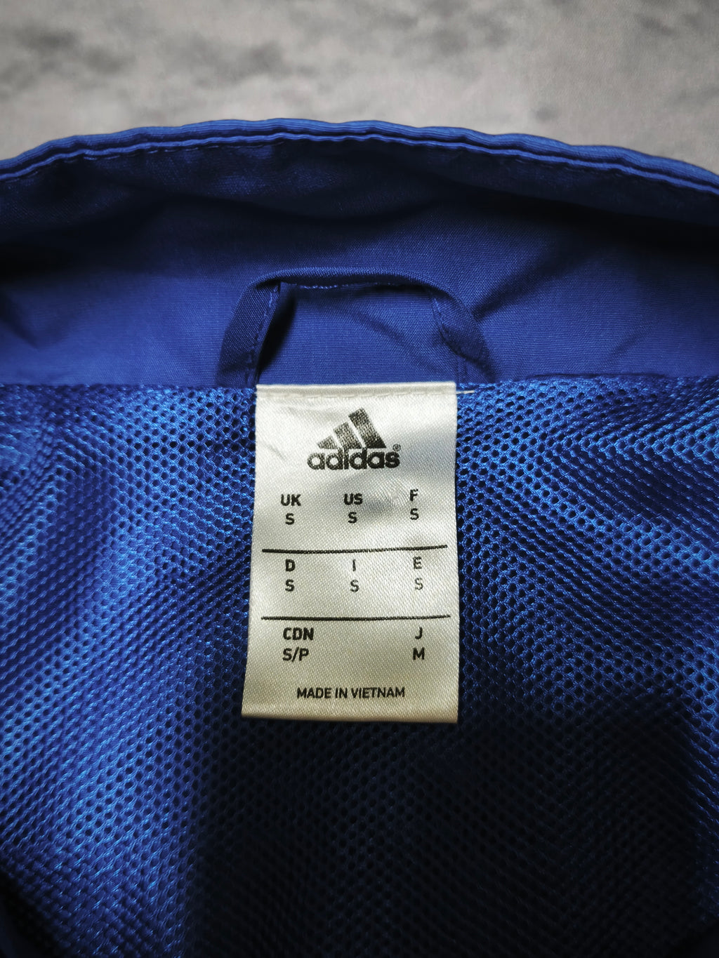 Adidas Chelsea Track Jacket Blue/White Size S