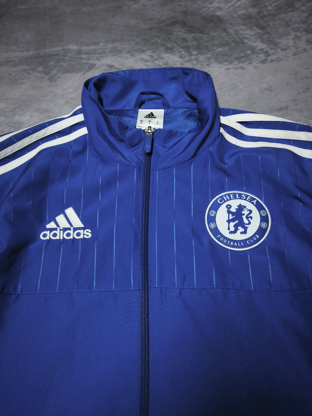 Adidas Chelsea Track Jacket Blue/White Size S