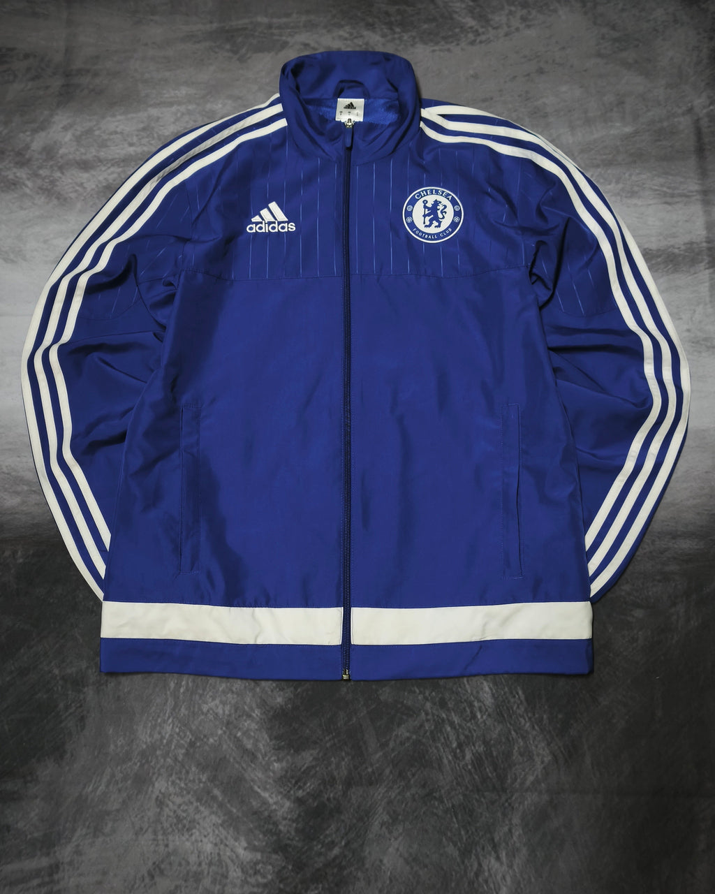 Adidas Chelsea Track Jacket Blue/White Size S