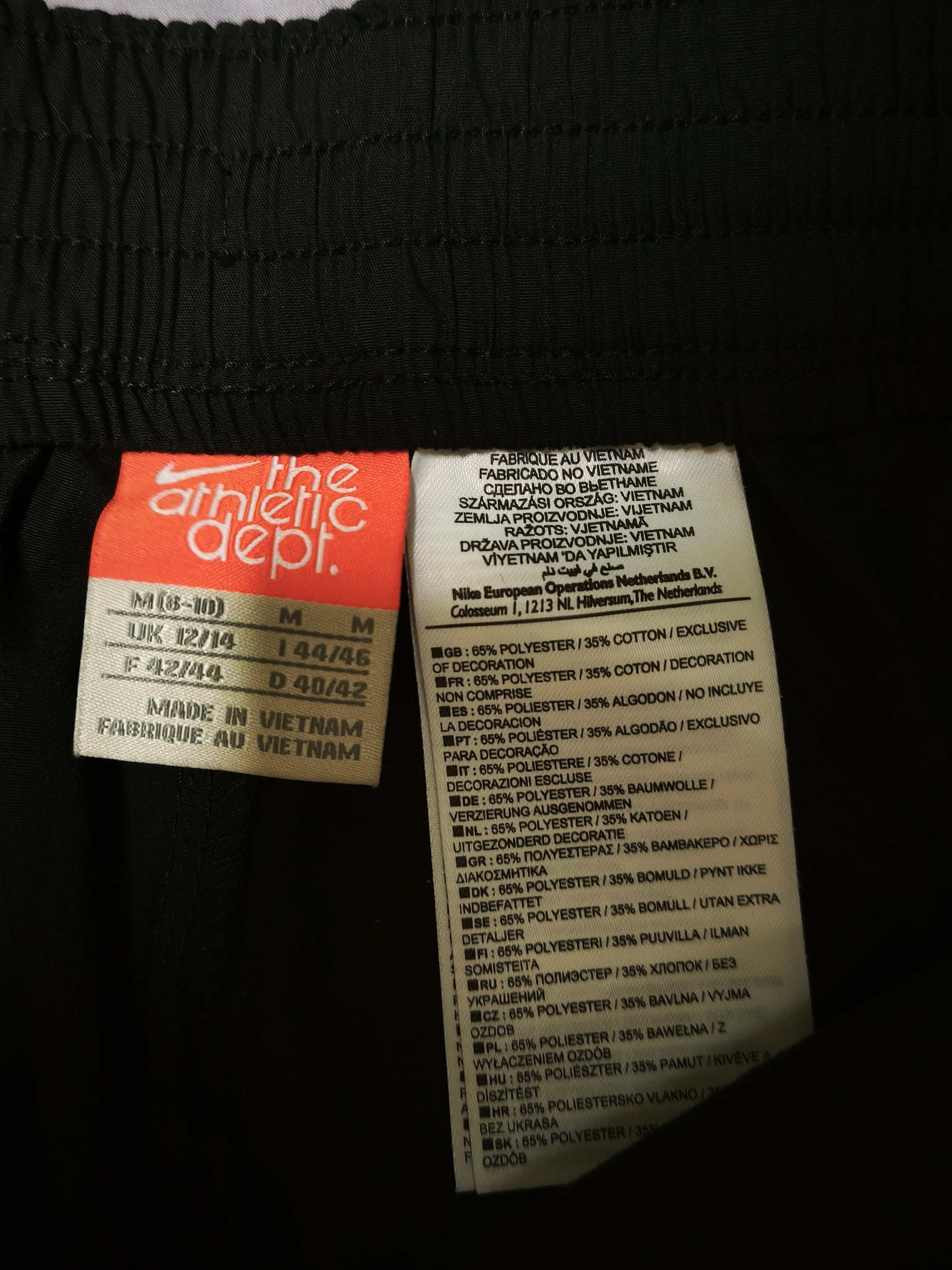 Nike Athletic Dept Trackpants Black Size M