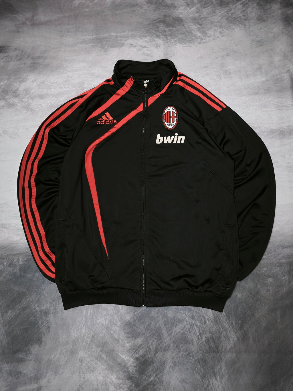 Adidas AC Milan Tracksuit Bwin 2009 Red/Black Size S