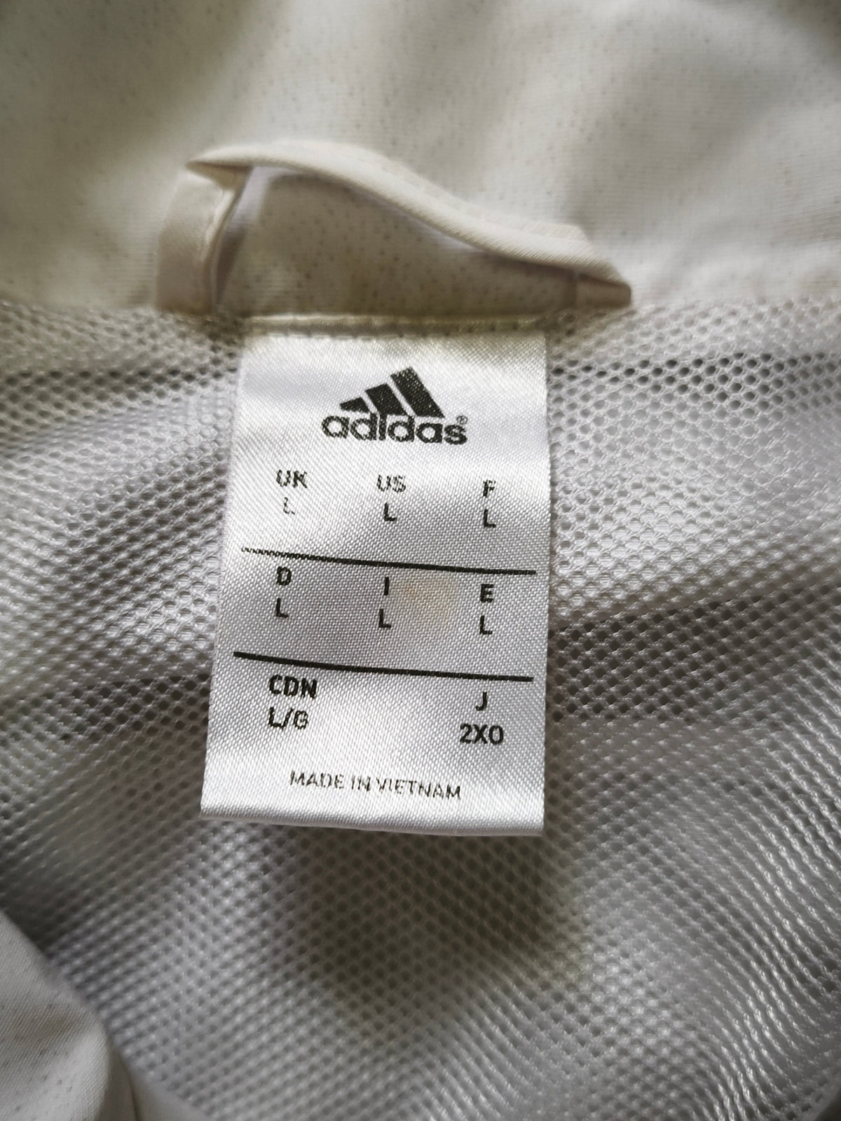 Adidas Juventus Turin Track Jacket White/Black Size L