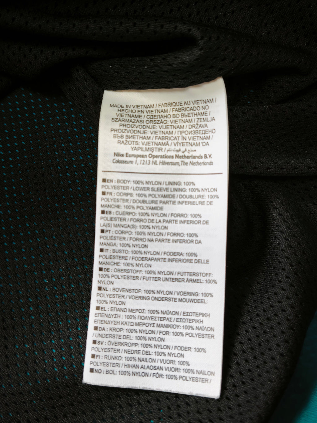 Nike Re-Issue Woven Tracksuit Black/Teal Size M