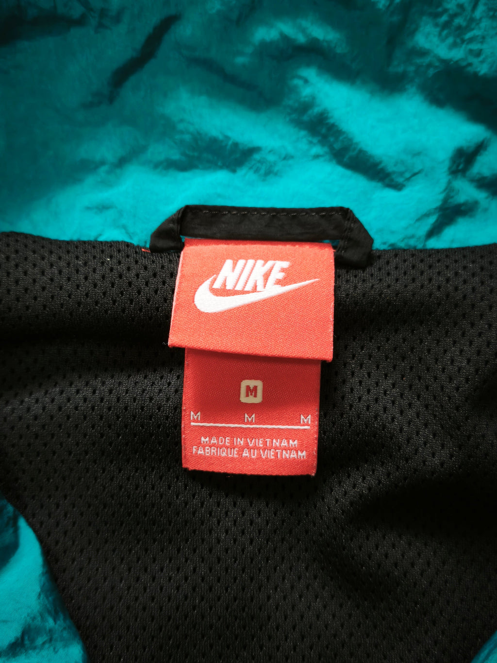 Nike Re-Issue Woven Tracksuit Black/Teal Size M
