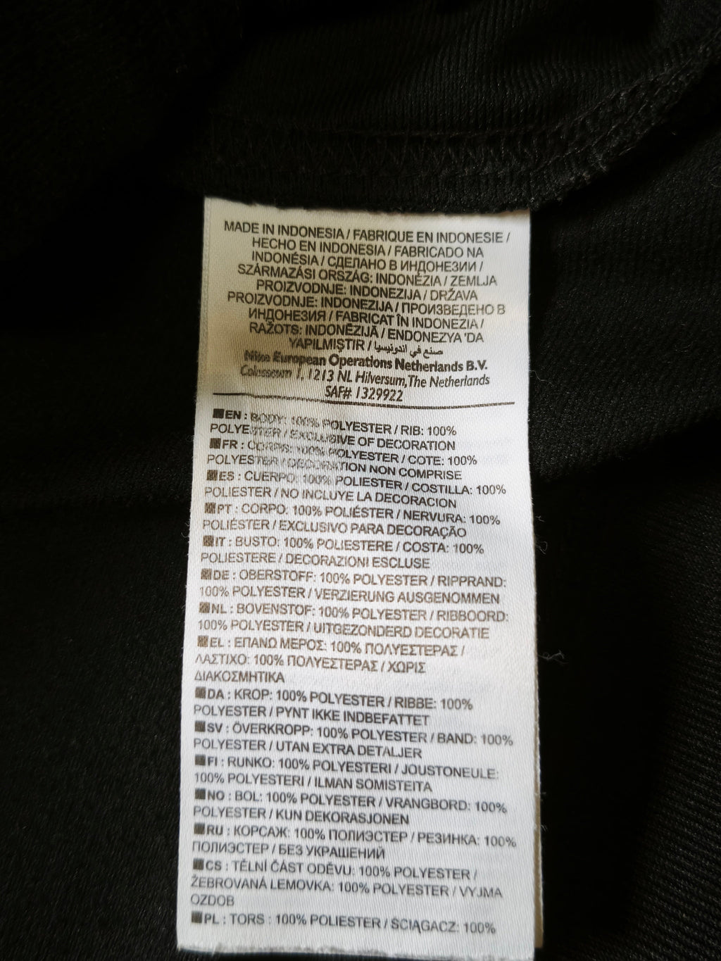 Nike Inter Milan Tracksuit Black/Blue Size XL